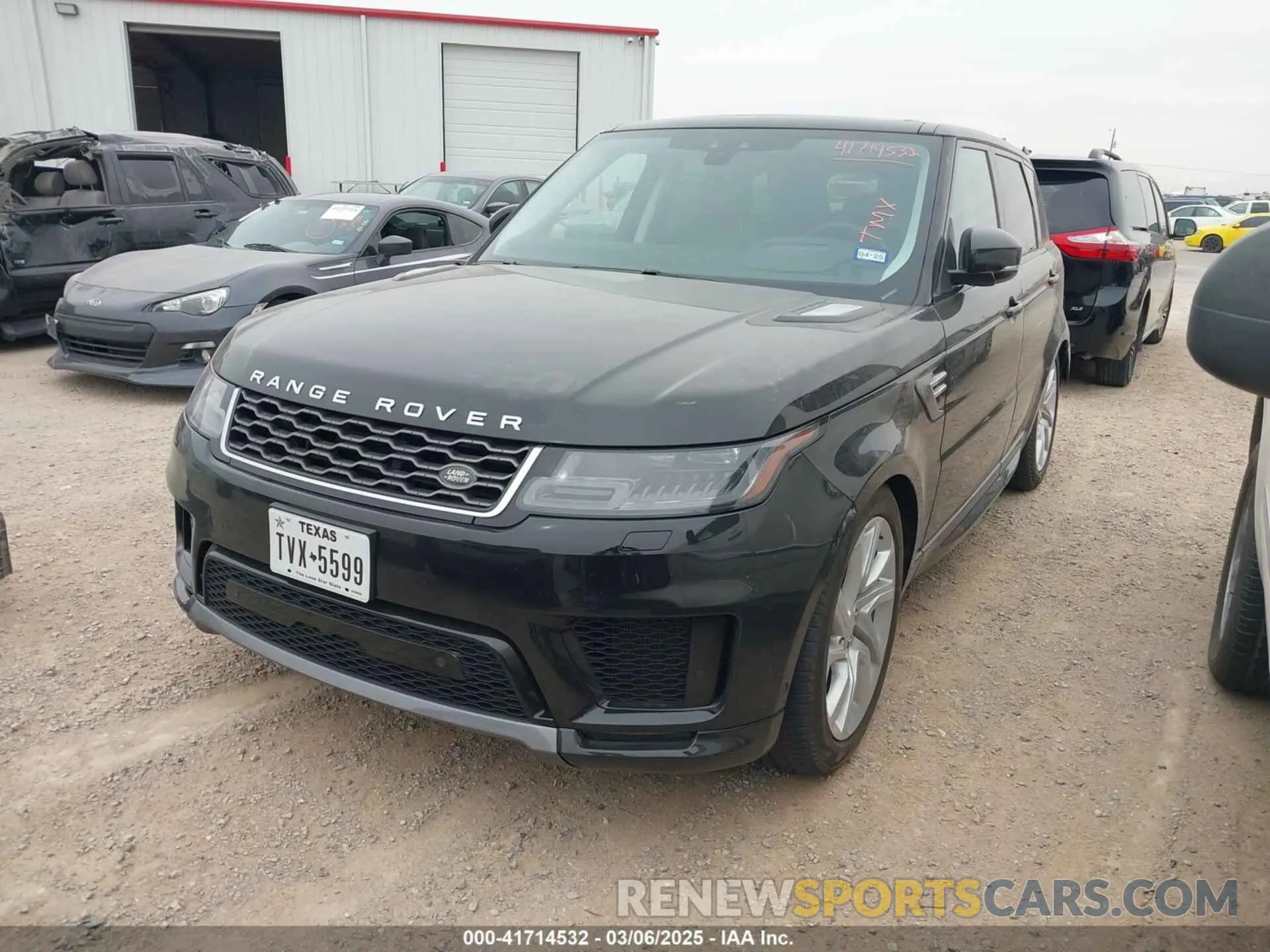 2 Photograph of a damaged car SALWR2SU5LA896072 LAND ROVER RANGE ROVER SPORT 2020