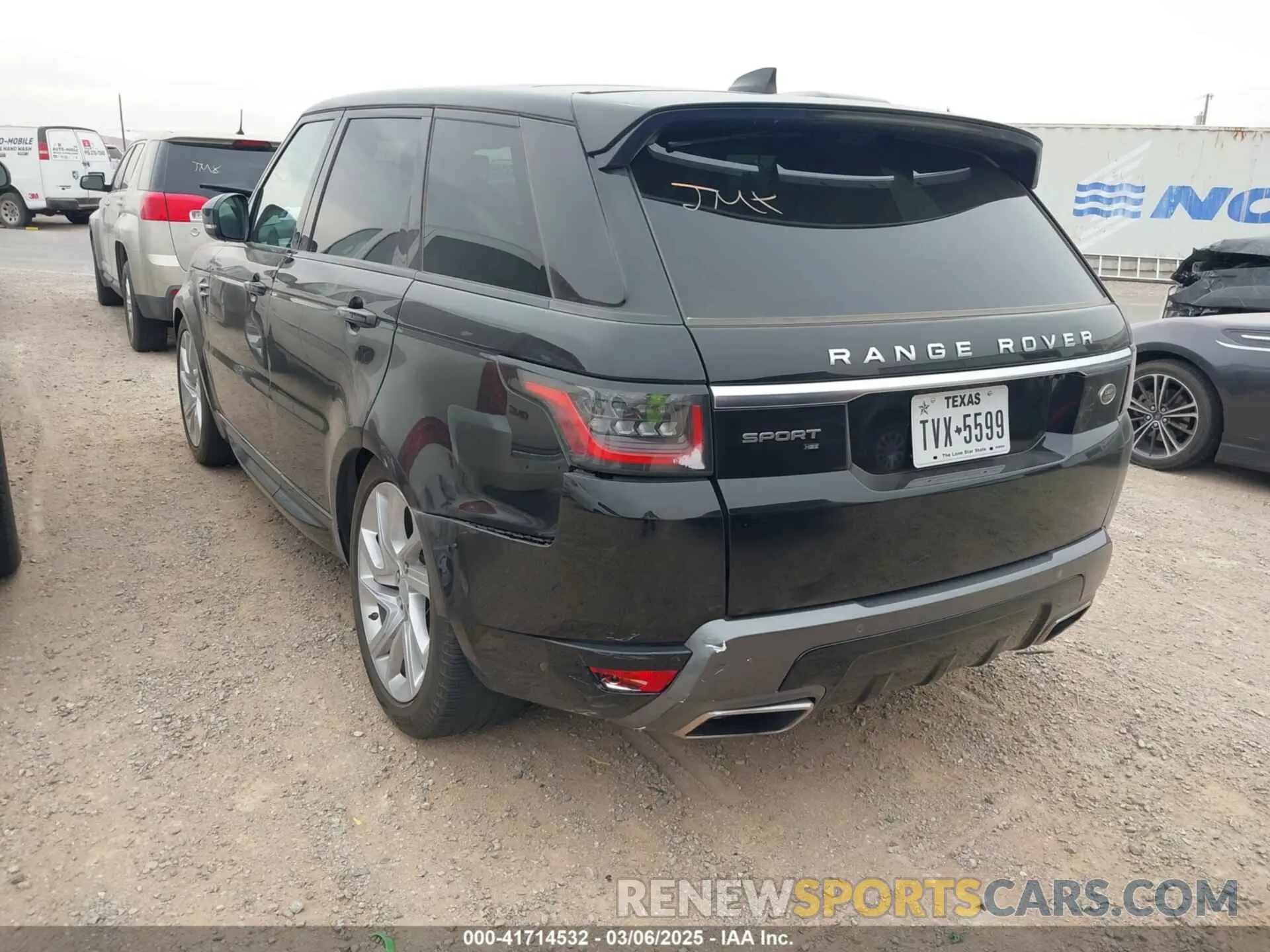3 Photograph of a damaged car SALWR2SU5LA896072 LAND ROVER RANGE ROVER SPORT 2020