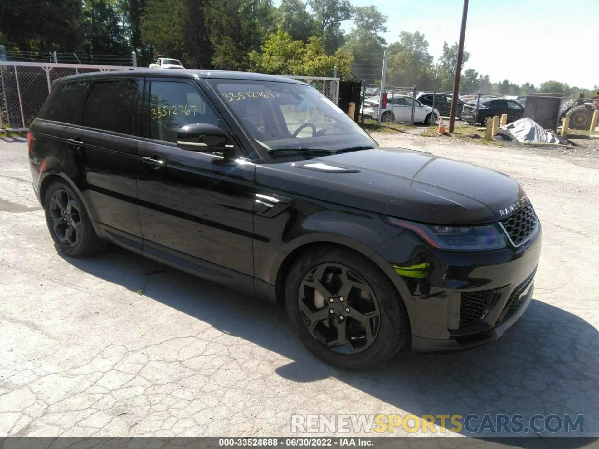 1 Photograph of a damaged car SALWG2SU6MA775624 LAND ROVER RANGE ROVER SPORT 2021