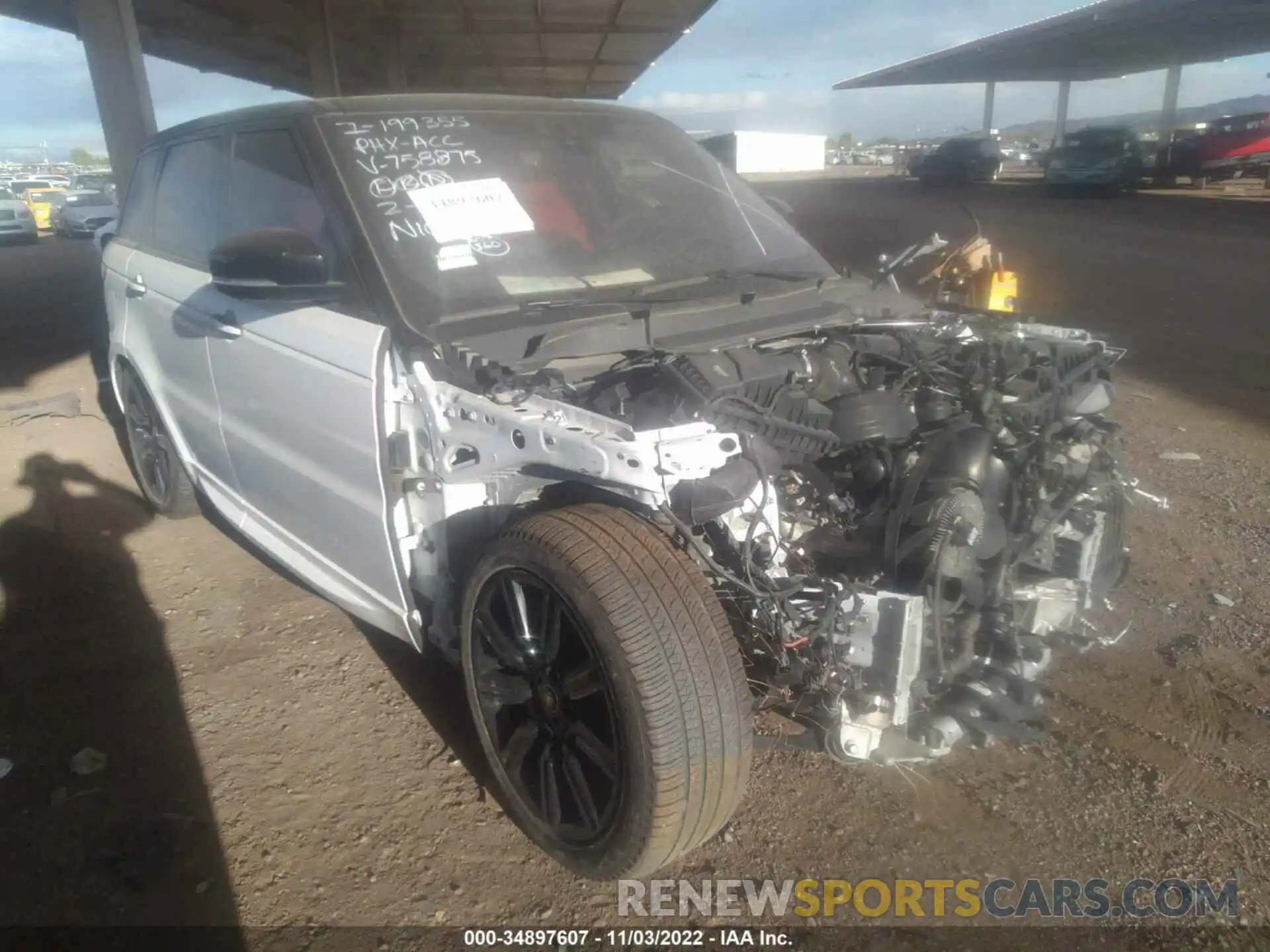 1 Photograph of a damaged car SALWS2RU6MA758875 LAND ROVER RANGE ROVER SPORT 2021