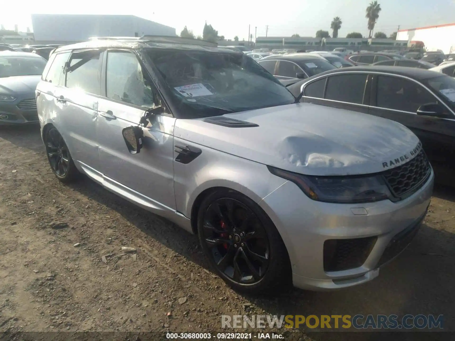 1 Photograph of a damaged car SALWS2RU7MA776690 LAND ROVER RANGE ROVER SPORT 2021