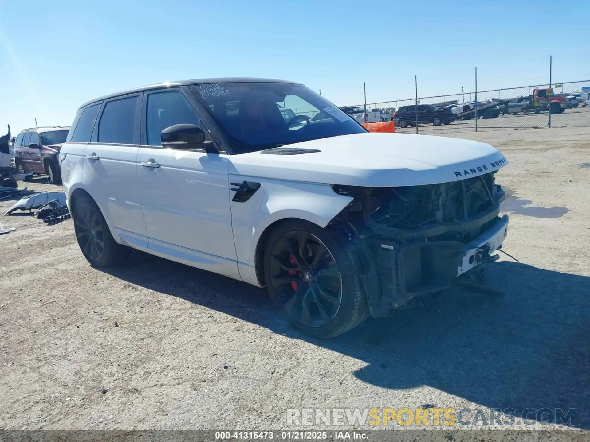 1 Photograph of a damaged car SALWS2RUXMA749869 LAND ROVER RANGE ROVER SPORT 2021