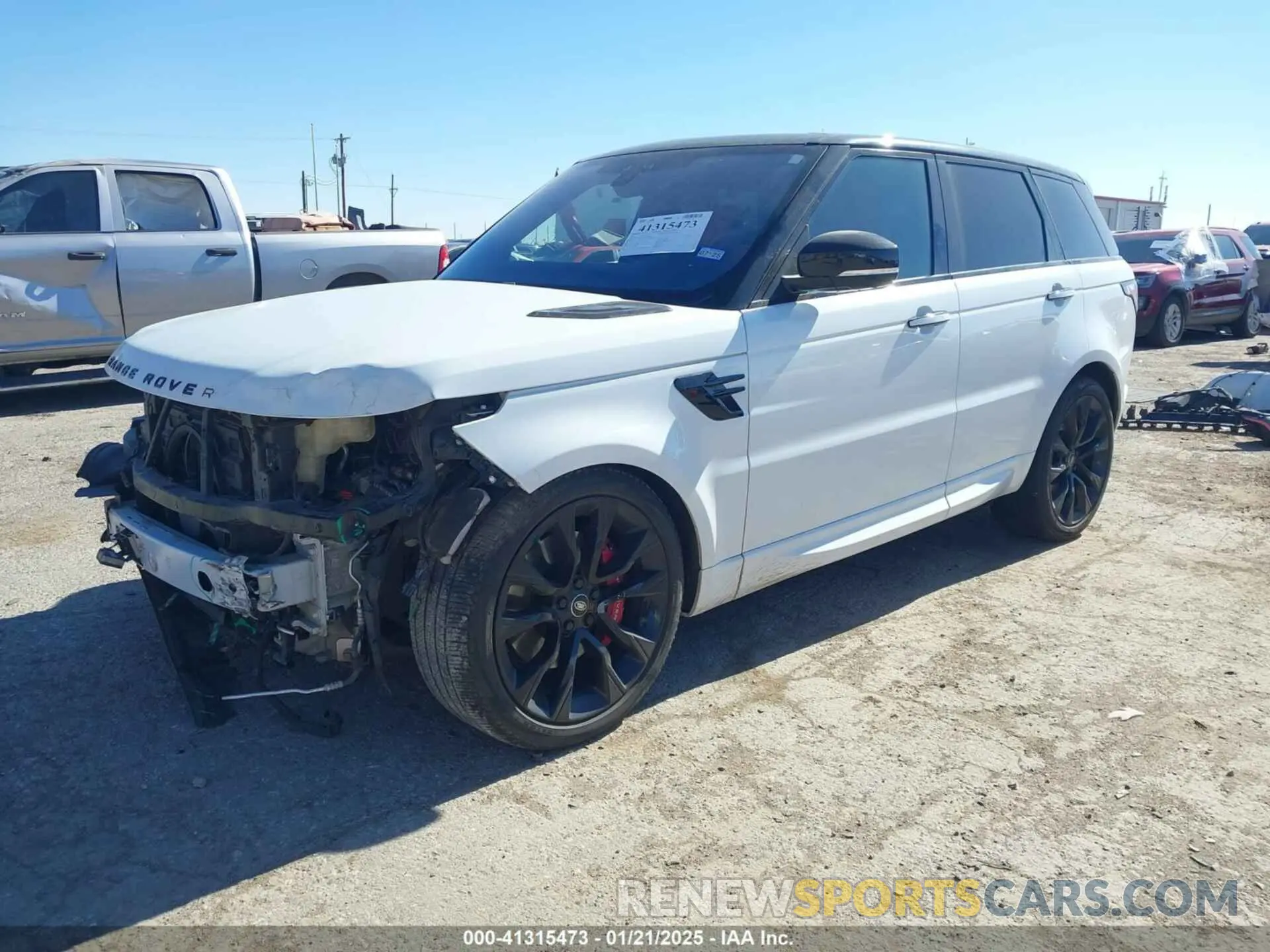 2 Photograph of a damaged car SALWS2RUXMA749869 LAND ROVER RANGE ROVER SPORT 2021