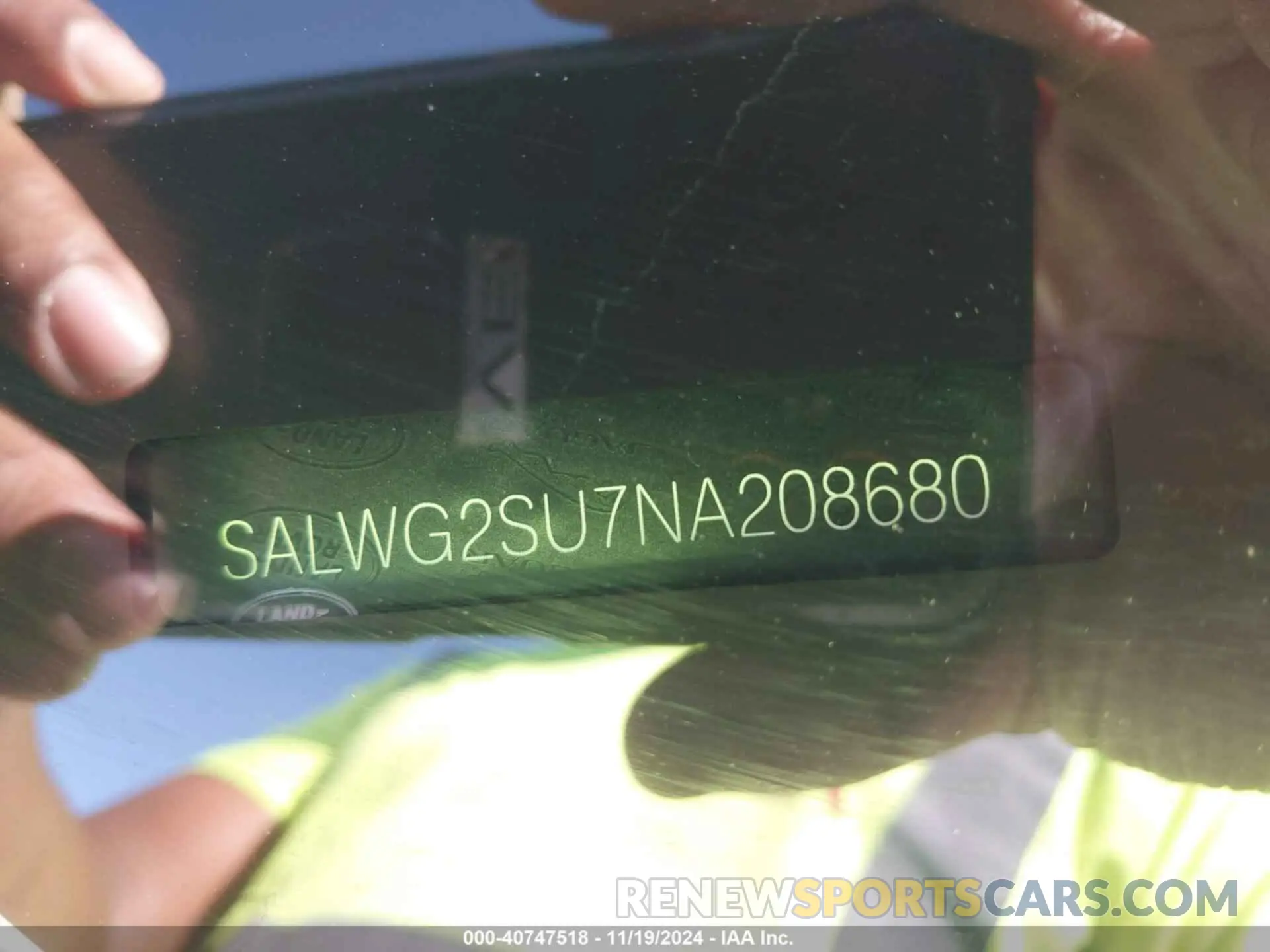 9 Photograph of a damaged car SALWG2SU7NA208680 LAND ROVER RANGE ROVER SPORT 2022