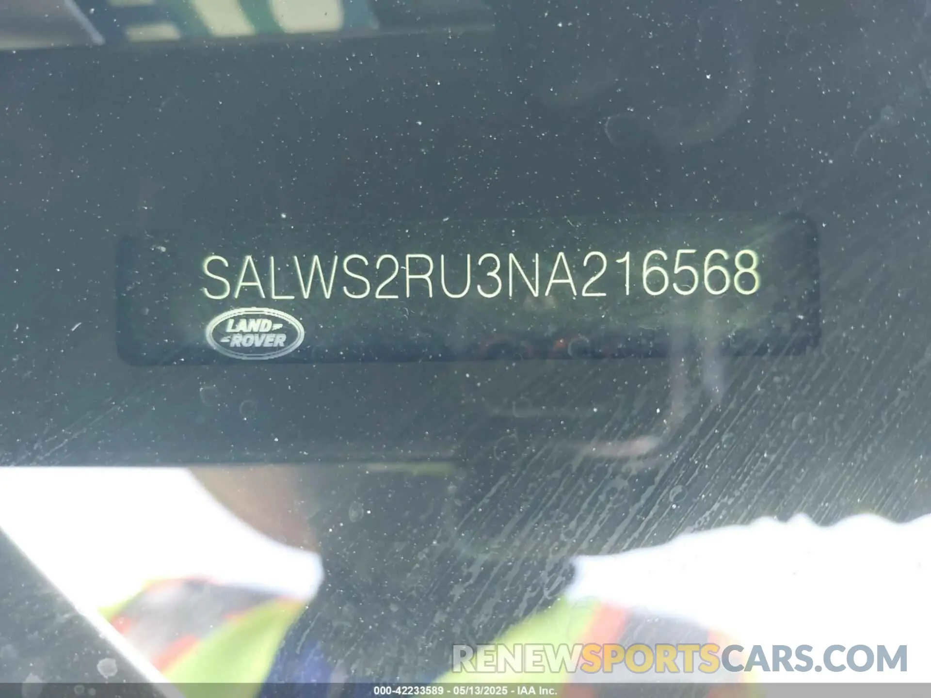 9 Photograph of a damaged car SALWS2RU3NA216568 LAND ROVER RANGE ROVER SPORT 2022
