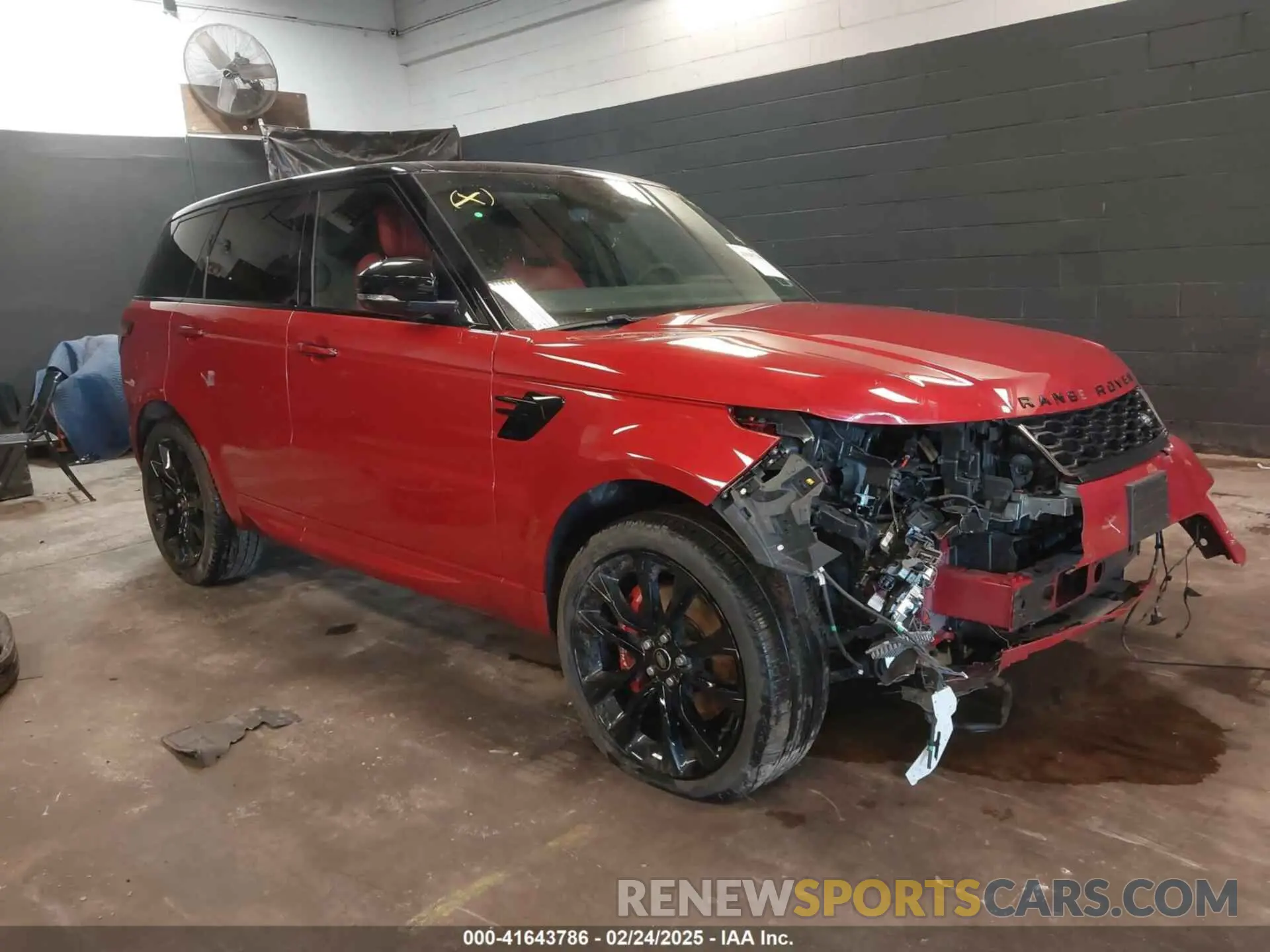 1 Photograph of a damaged car SALWS2RU5NA220721 LAND ROVER RANGE ROVER SPORT 2022