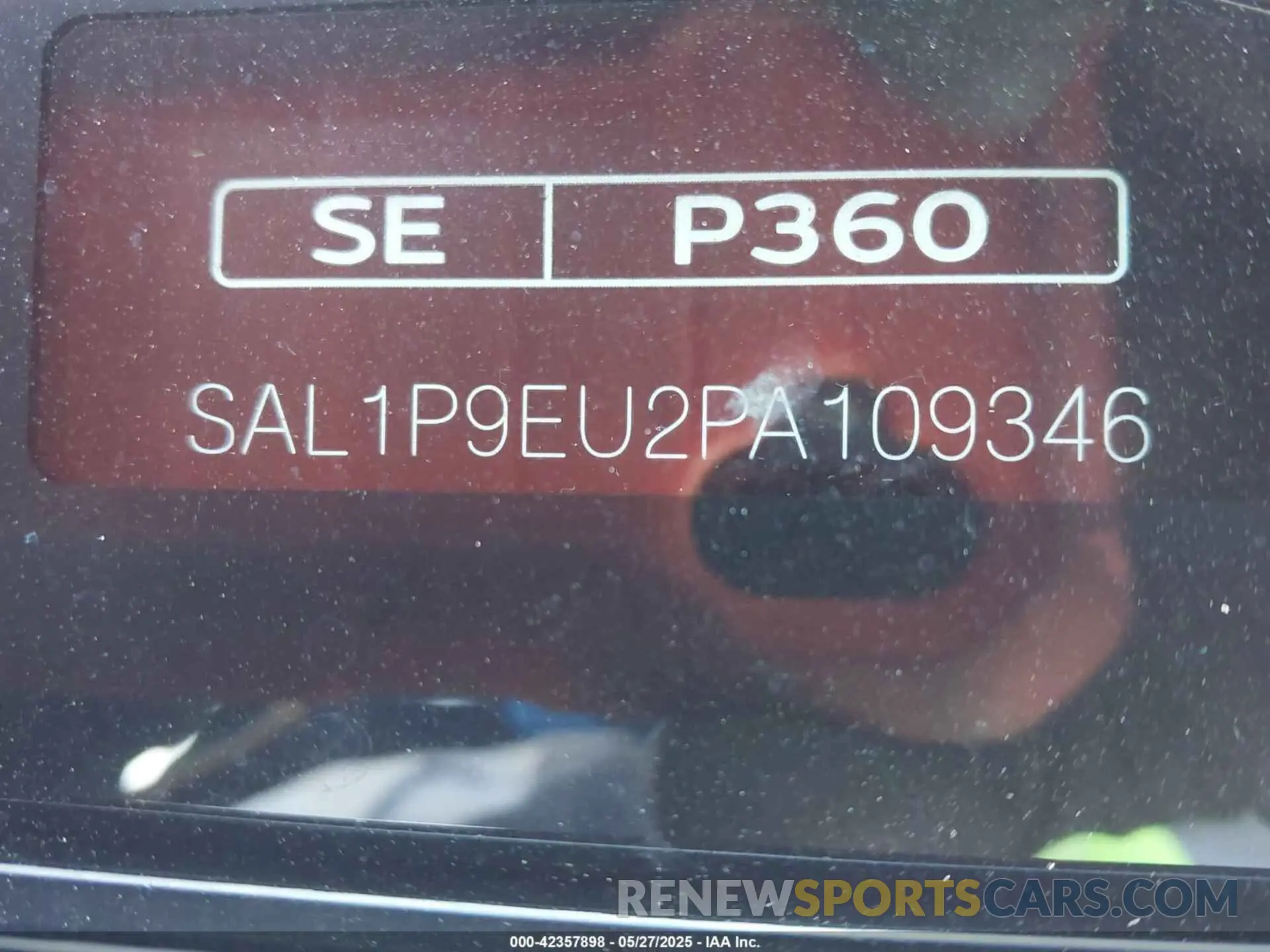 9 Photograph of a damaged car SAL1P9EU2PA109346 LAND ROVER RANGE ROVER SPORT 2023