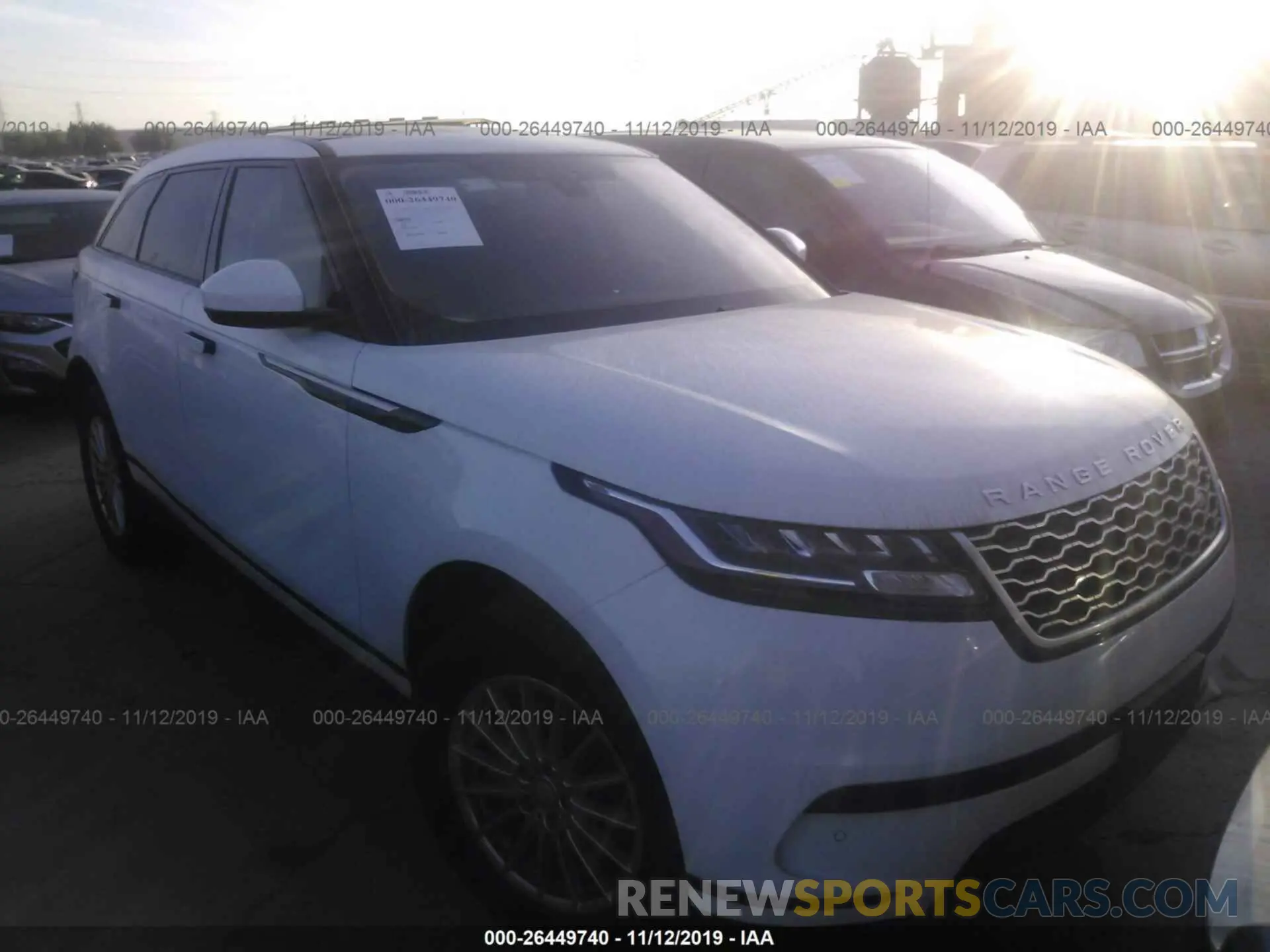 1 Photograph of a damaged car SALYA2EX1KA200912 LAND ROVER RANGE ROVER VELAR 2019
