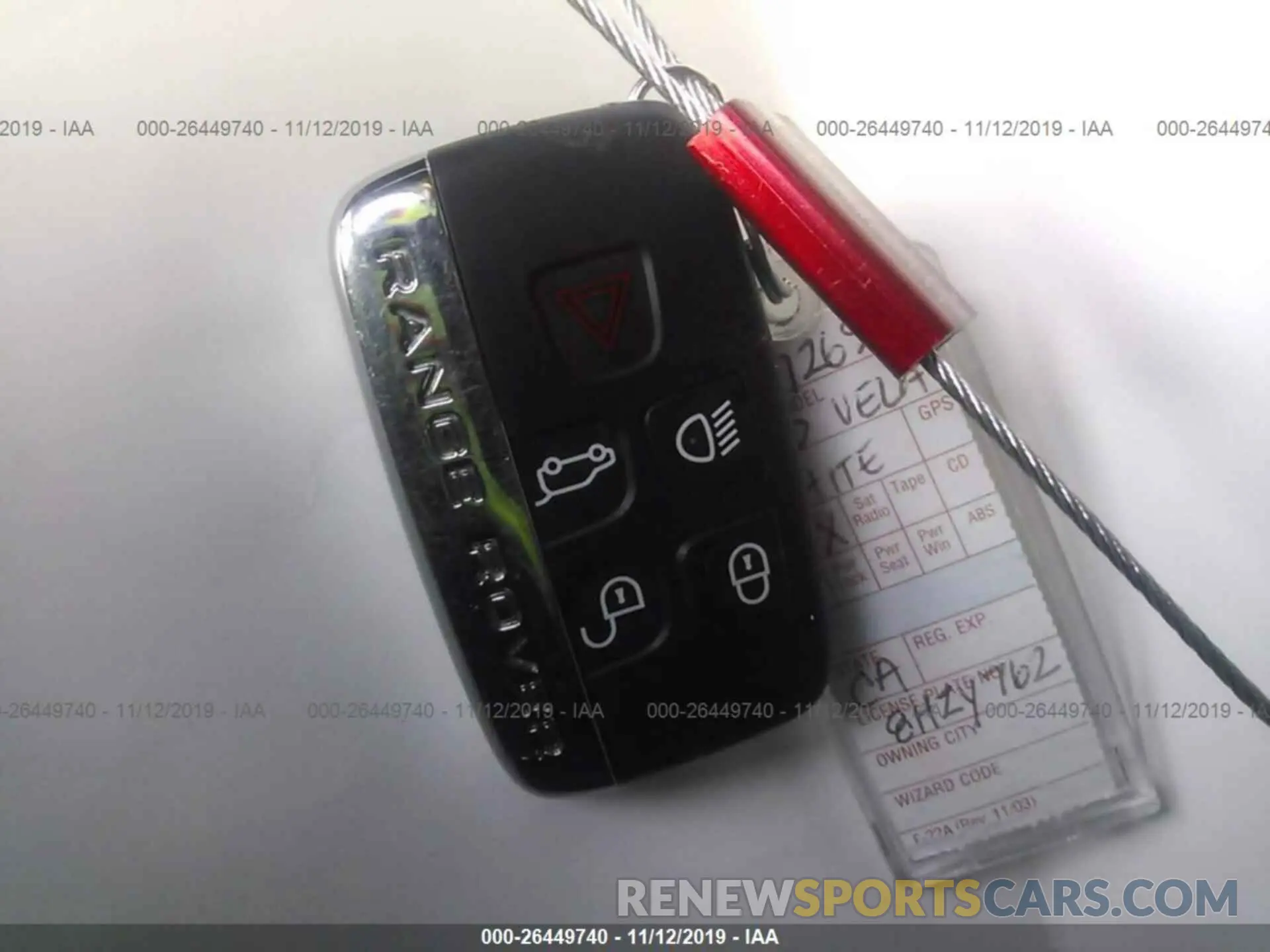 11 Photograph of a damaged car SALYA2EX1KA200912 LAND ROVER RANGE ROVER VELAR 2019