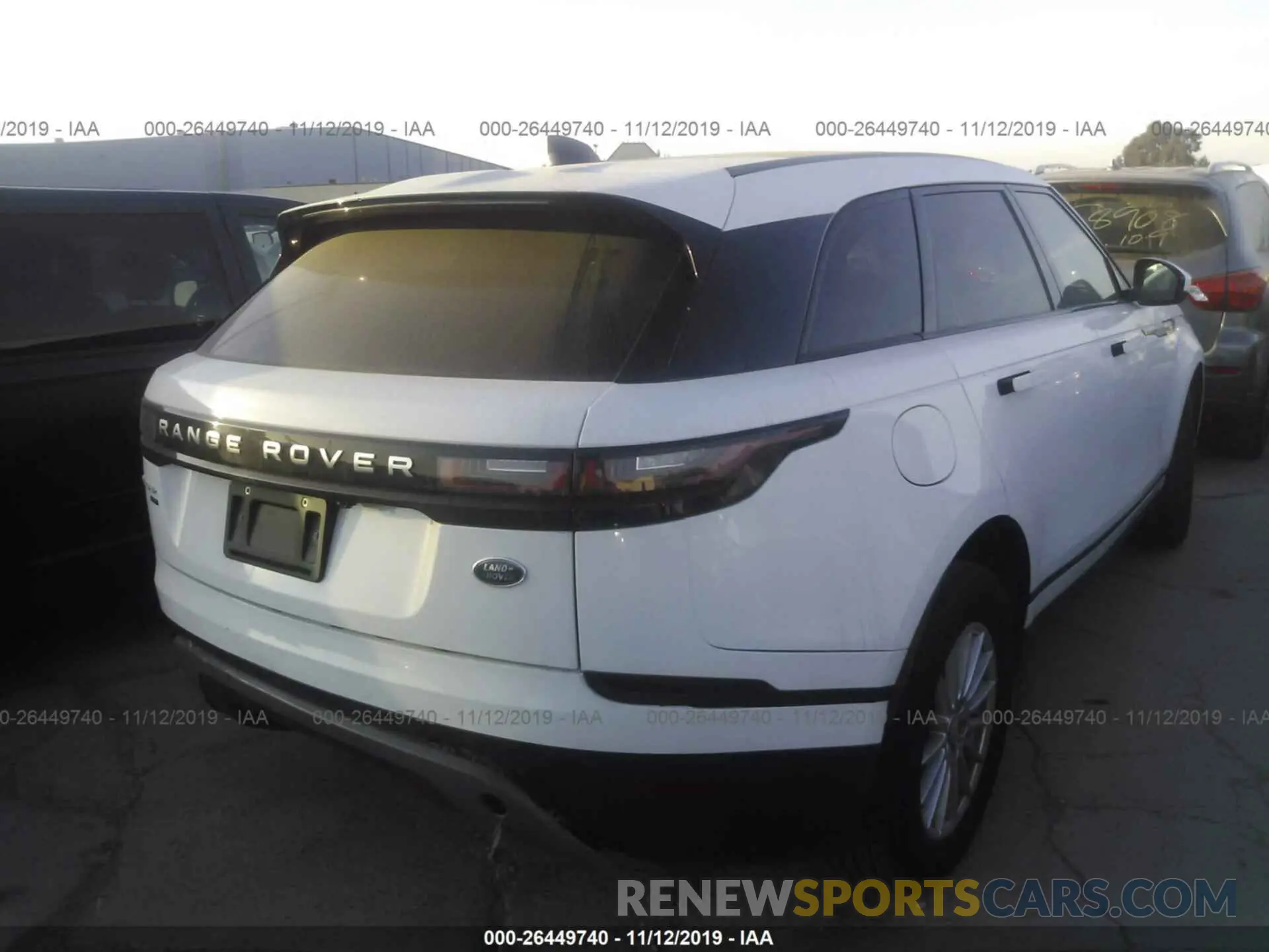 4 Photograph of a damaged car SALYA2EX1KA200912 LAND ROVER RANGE ROVER VELAR 2019