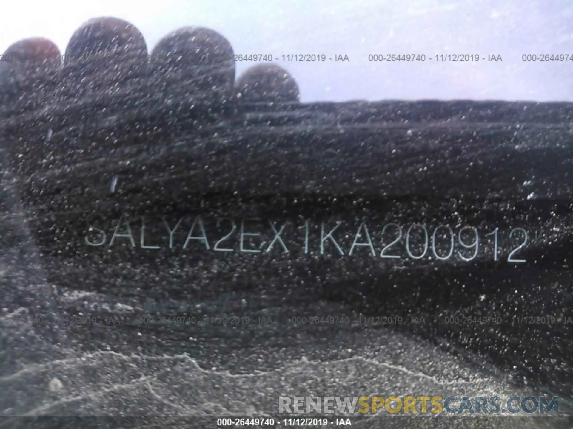 9 Photograph of a damaged car SALYA2EX1KA200912 LAND ROVER RANGE ROVER VELAR 2019
