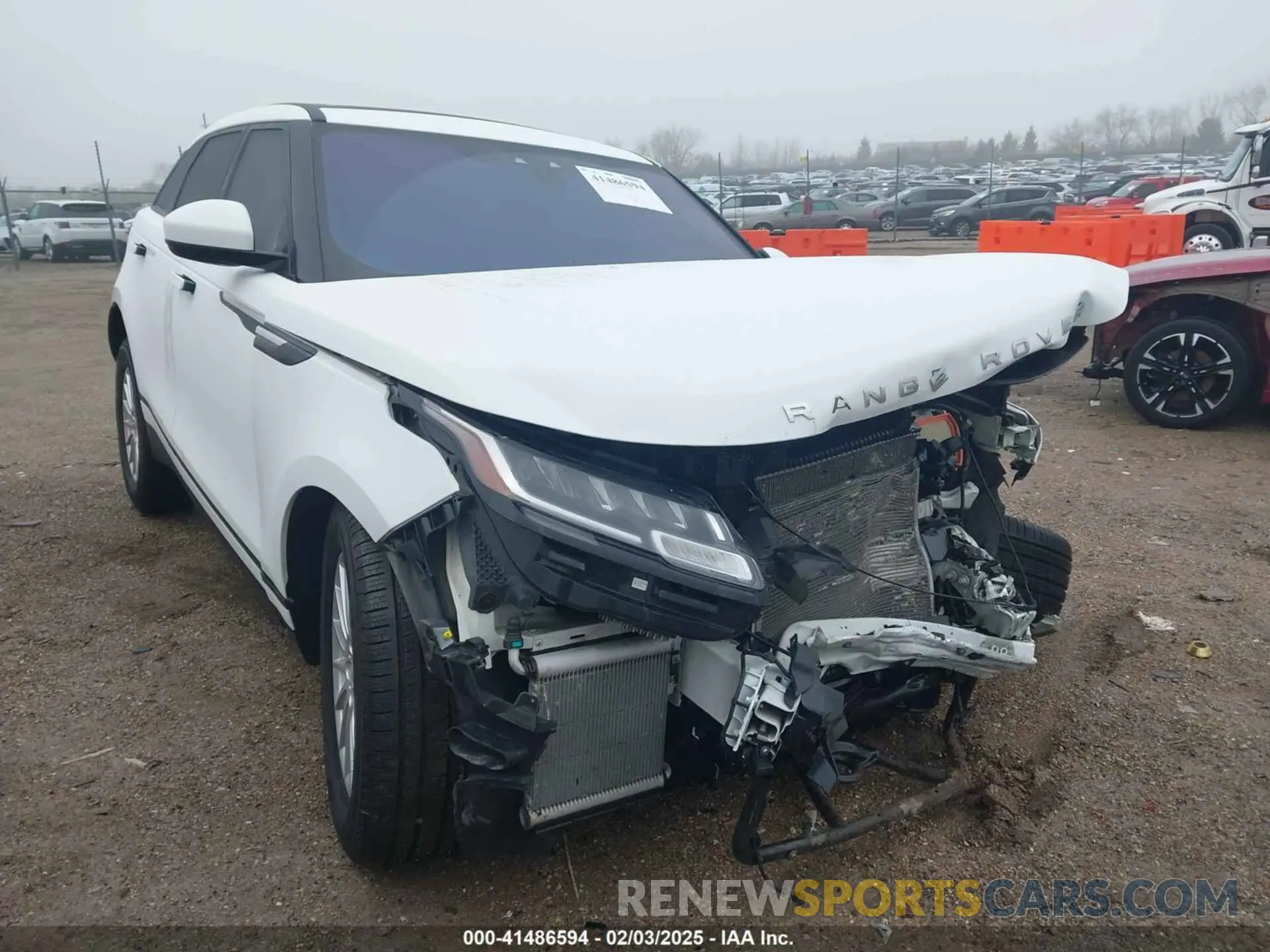 1 Photograph of a damaged car SALYA2EX4KA201472 LAND ROVER RANGE ROVER VELAR 2019