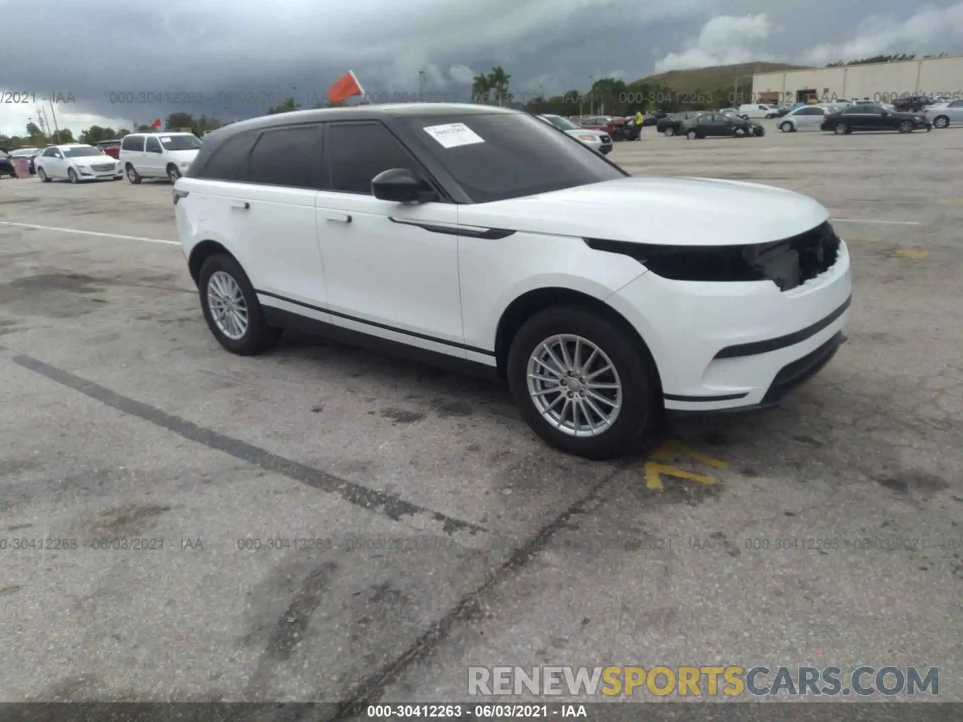 1 Photograph of a damaged car SALYA2EXXKA214243 LAND ROVER RANGE ROVER VELAR 2019