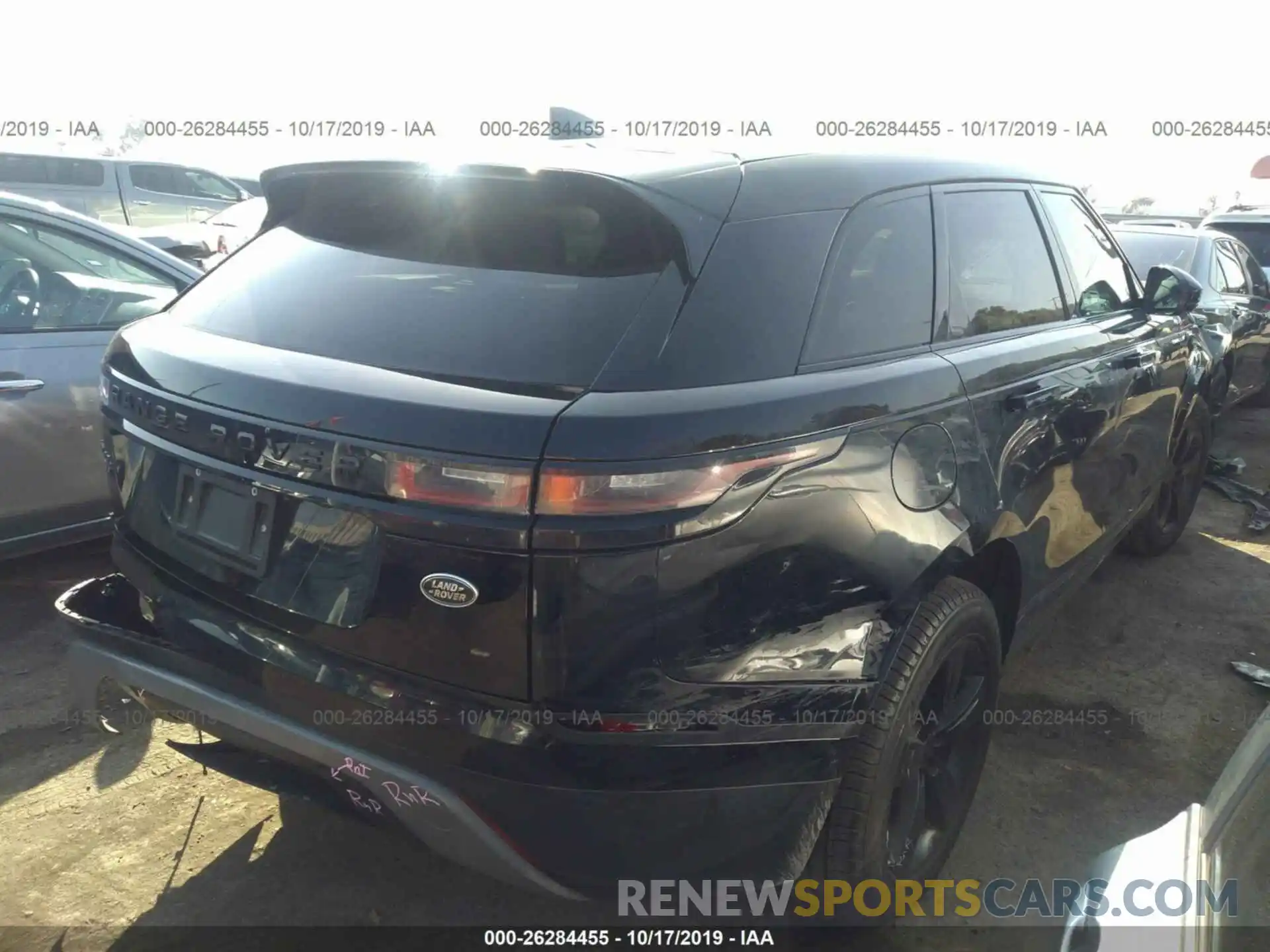 4 Photograph of a damaged car SALYB2ENXKA788837 LAND ROVER RANGE ROVER VELAR 2019