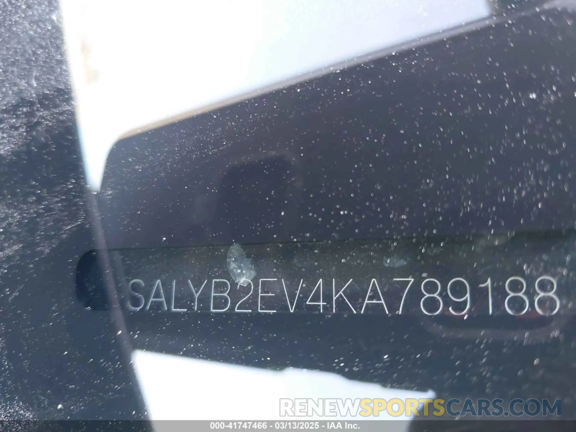 9 Photograph of a damaged car SALYB2EV4KA789188 LAND ROVER RANGE ROVER VELAR 2019