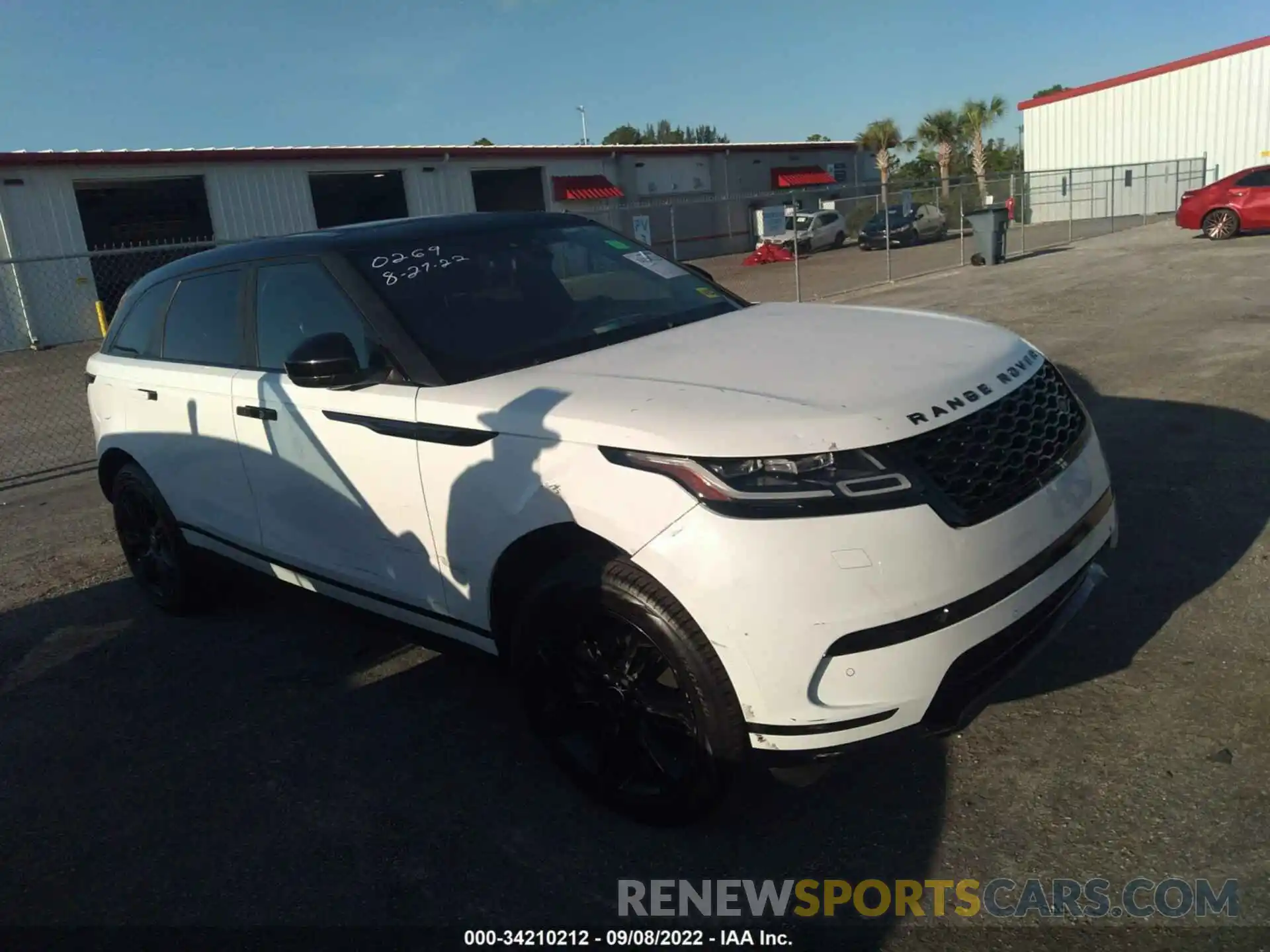 1 Photograph of a damaged car SALYB2EX1KA780269 LAND ROVER RANGE ROVER VELAR 2019