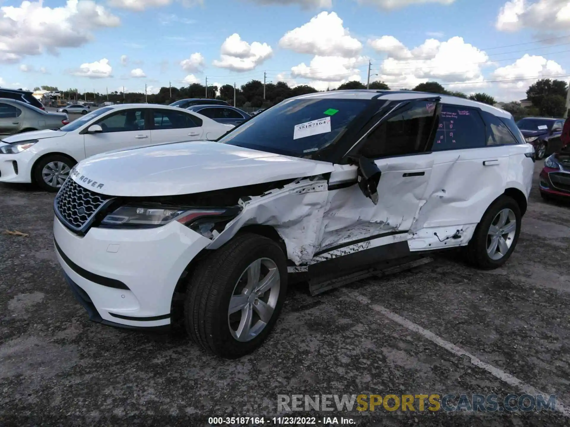 2 Photograph of a damaged car SALYB2EX3KA783092 LAND ROVER RANGE ROVER VELAR 2019