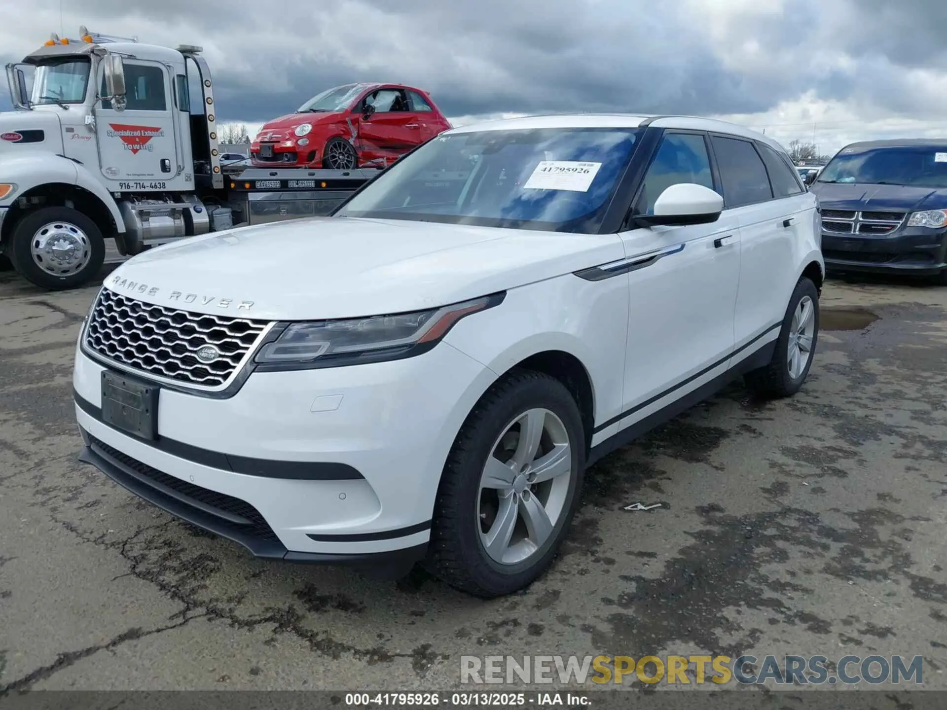 2 Photograph of a damaged car SALYB2EX4KA206989 LAND ROVER RANGE ROVER VELAR 2019