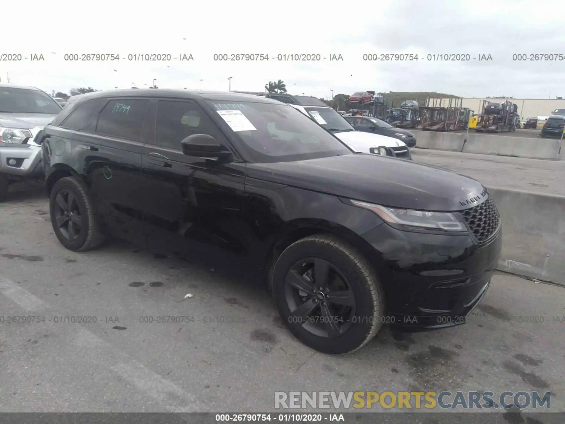 1 Photograph of a damaged car SALYB2EX4KA210220 LAND ROVER RANGE ROVER VELAR 2019