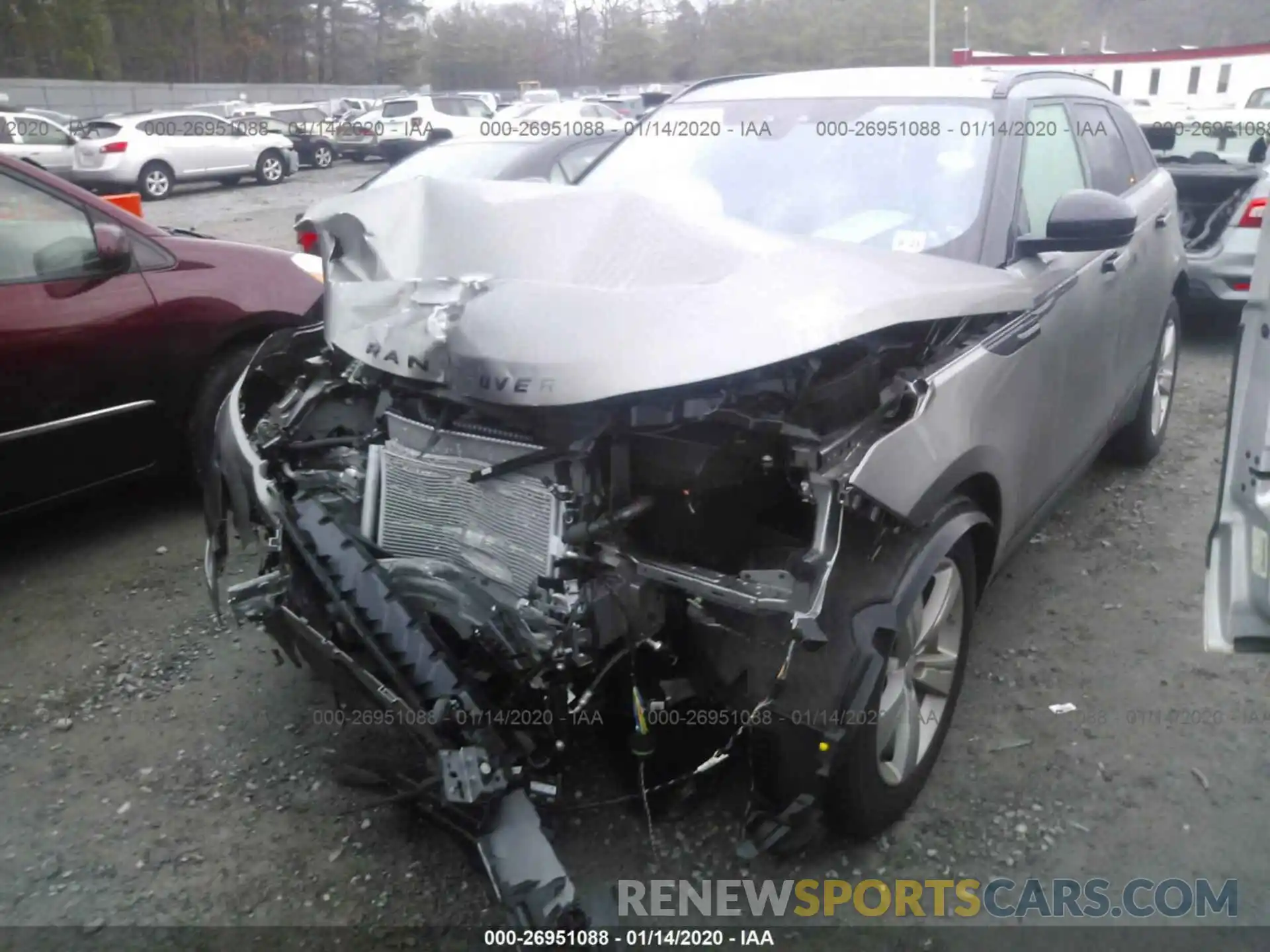 2 Photograph of a damaged car SALYB2EX4KA215630 LAND ROVER RANGE ROVER VELAR 2019