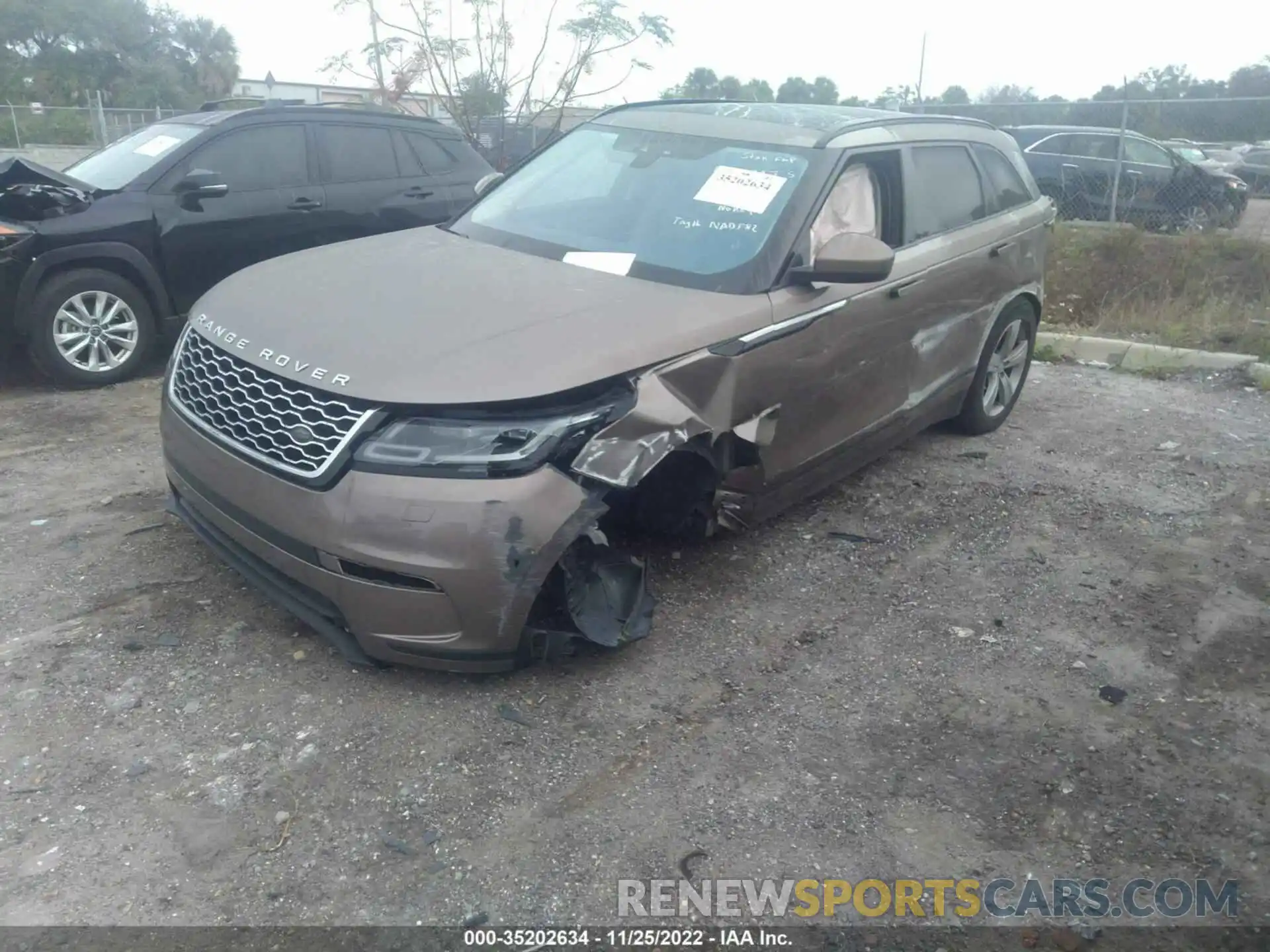 2 Photograph of a damaged car SALYB2EX5KA779755 LAND ROVER RANGE ROVER VELAR 2019