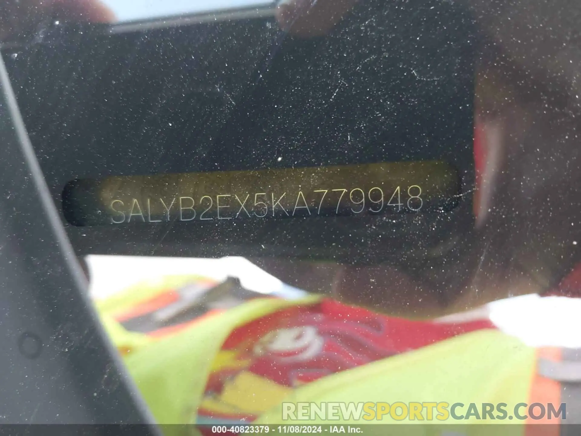 9 Photograph of a damaged car SALYB2EX5KA779948 LAND ROVER RANGE ROVER VELAR 2019