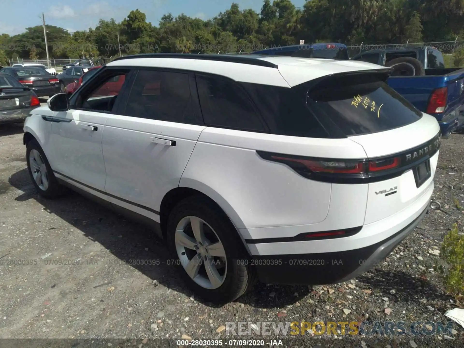 3 Photograph of a damaged car SALYB2EX5KA780324 LAND ROVER RANGE ROVER VELAR 2019