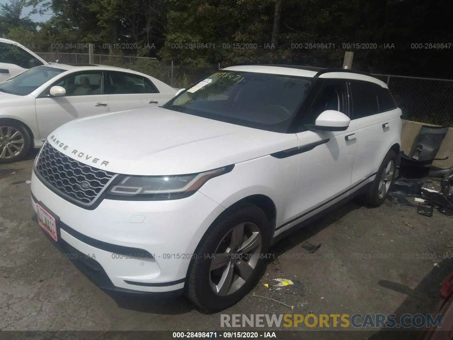 2 Photograph of a damaged car SALYB2EX6KA783636 LAND ROVER RANGE ROVER VELAR 2019