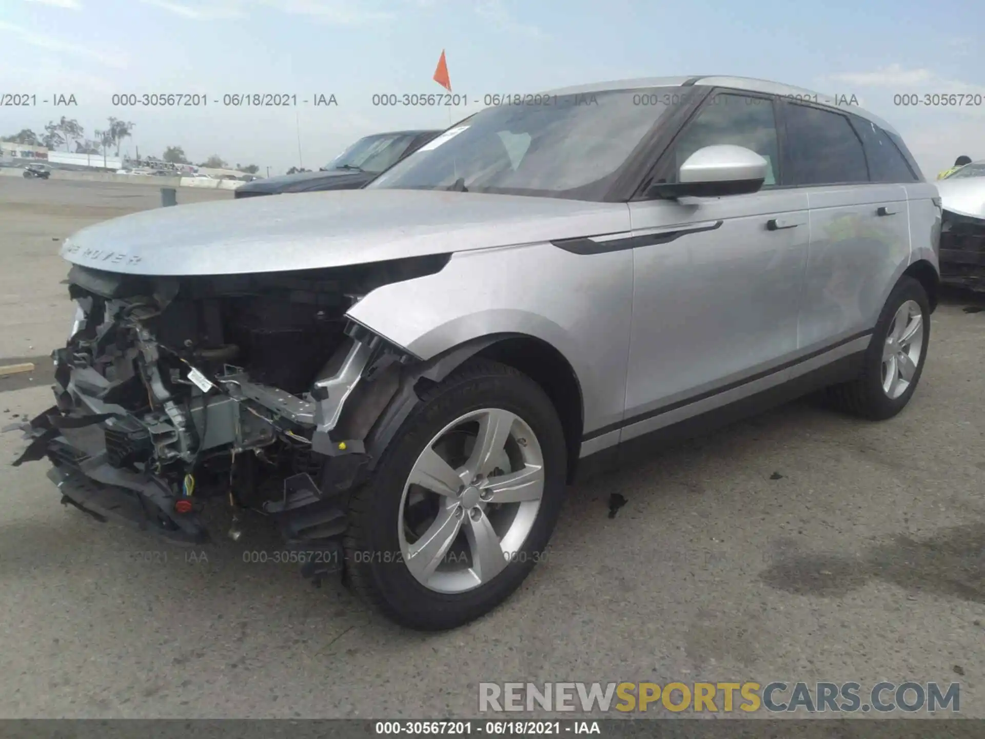 2 Photograph of a damaged car SALYB2EX8KA236089 LAND ROVER RANGE ROVER VELAR 2019