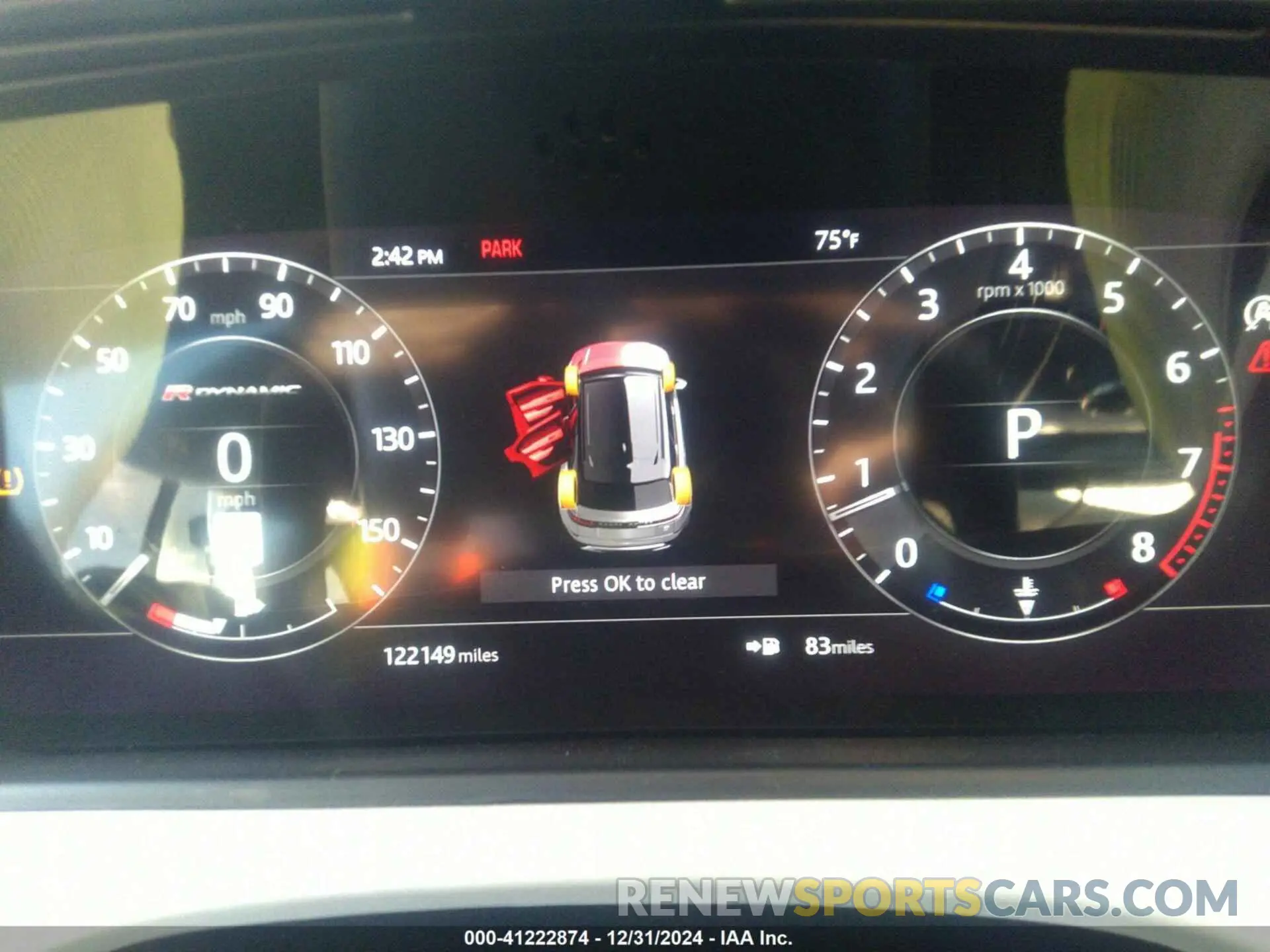 7 Photograph of a damaged car SALYL2EX0KA796959 LAND ROVER RANGE ROVER VELAR 2019