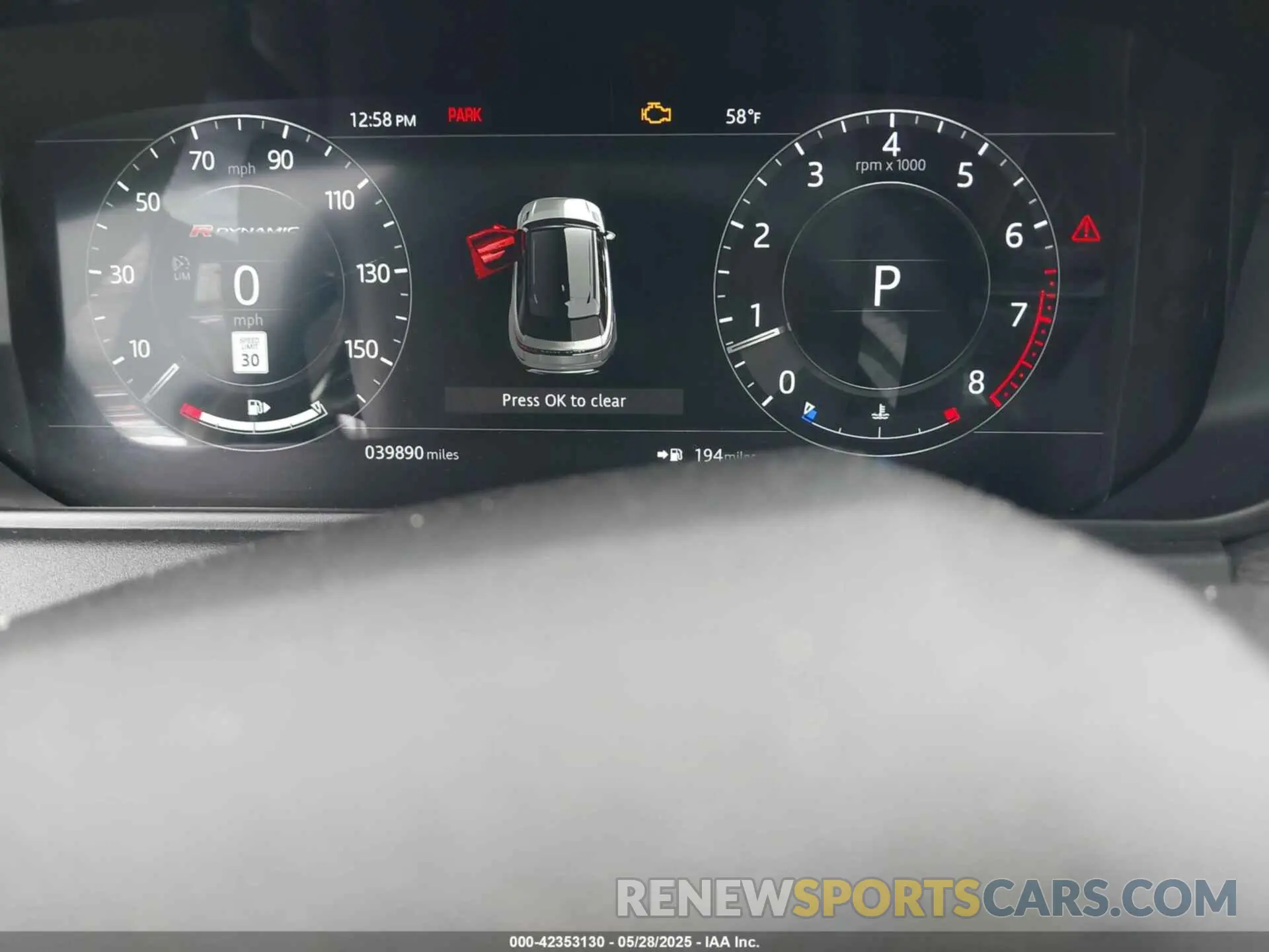 7 Photograph of a damaged car SALYL2EX1KA227926 LAND ROVER RANGE ROVER VELAR 2019