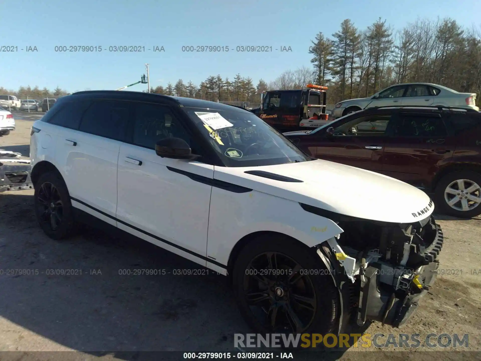 1 Photograph of a damaged car SALYL2EX2KA213369 LAND ROVER RANGE ROVER VELAR 2019