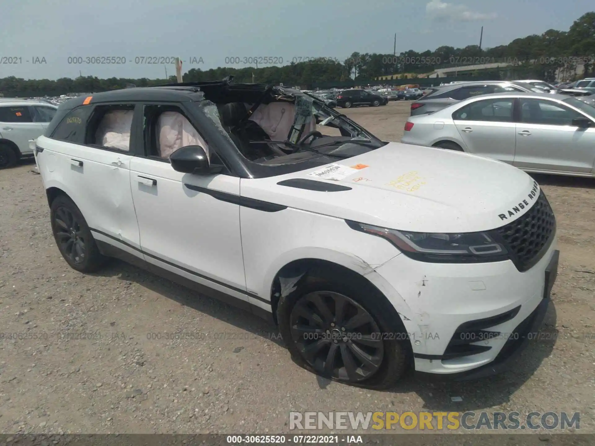 1 Photograph of a damaged car SALYL2EX6KA783665 LAND ROVER RANGE ROVER VELAR 2019