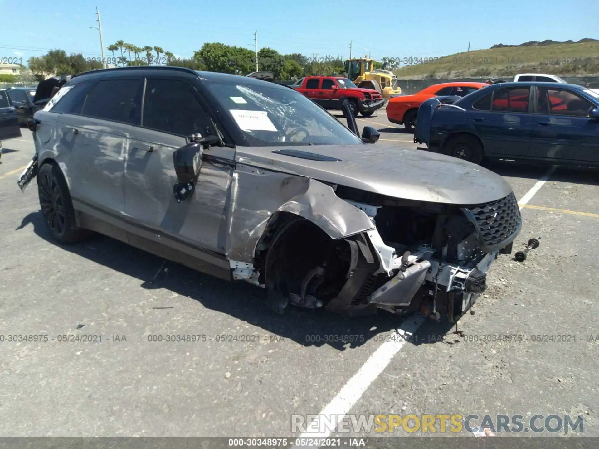 1 Photograph of a damaged car SALYL2EX7KA212024 LAND ROVER RANGE ROVER VELAR 2019