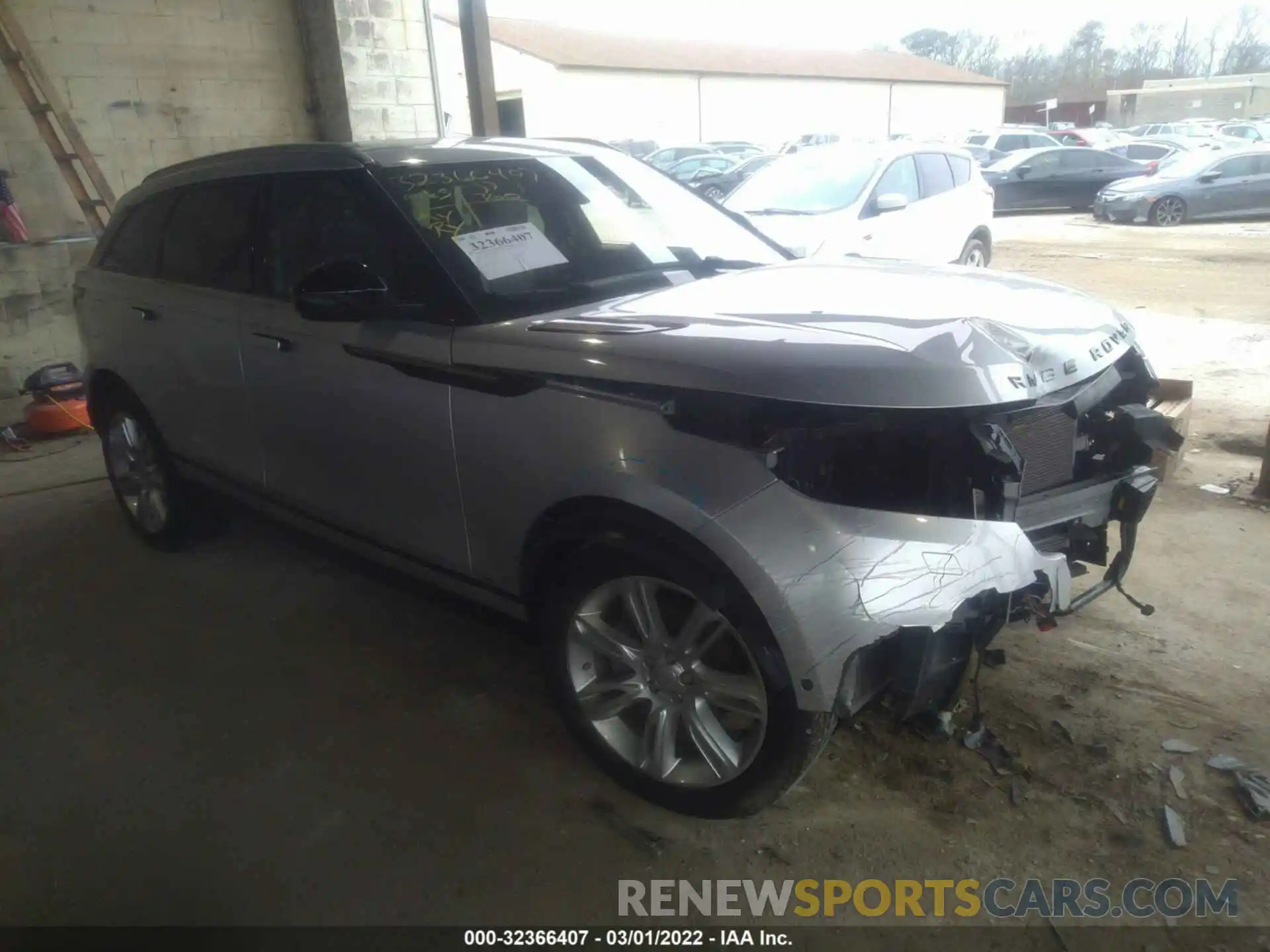 1 Photograph of a damaged car SALYL2EX9KA220934 LAND ROVER RANGE ROVER VELAR 2019