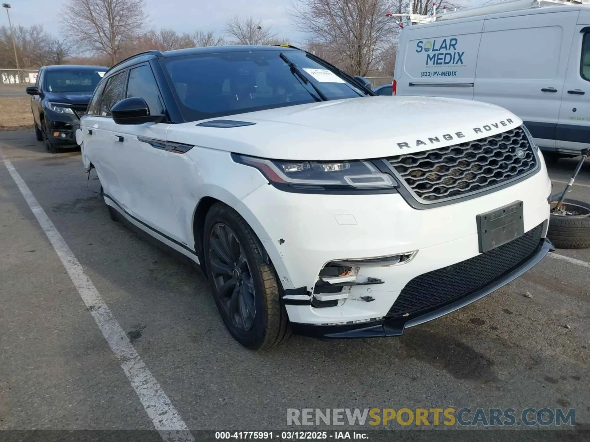 1 Photograph of a damaged car SALYL2EX9KA782364 LAND ROVER RANGE ROVER VELAR 2019