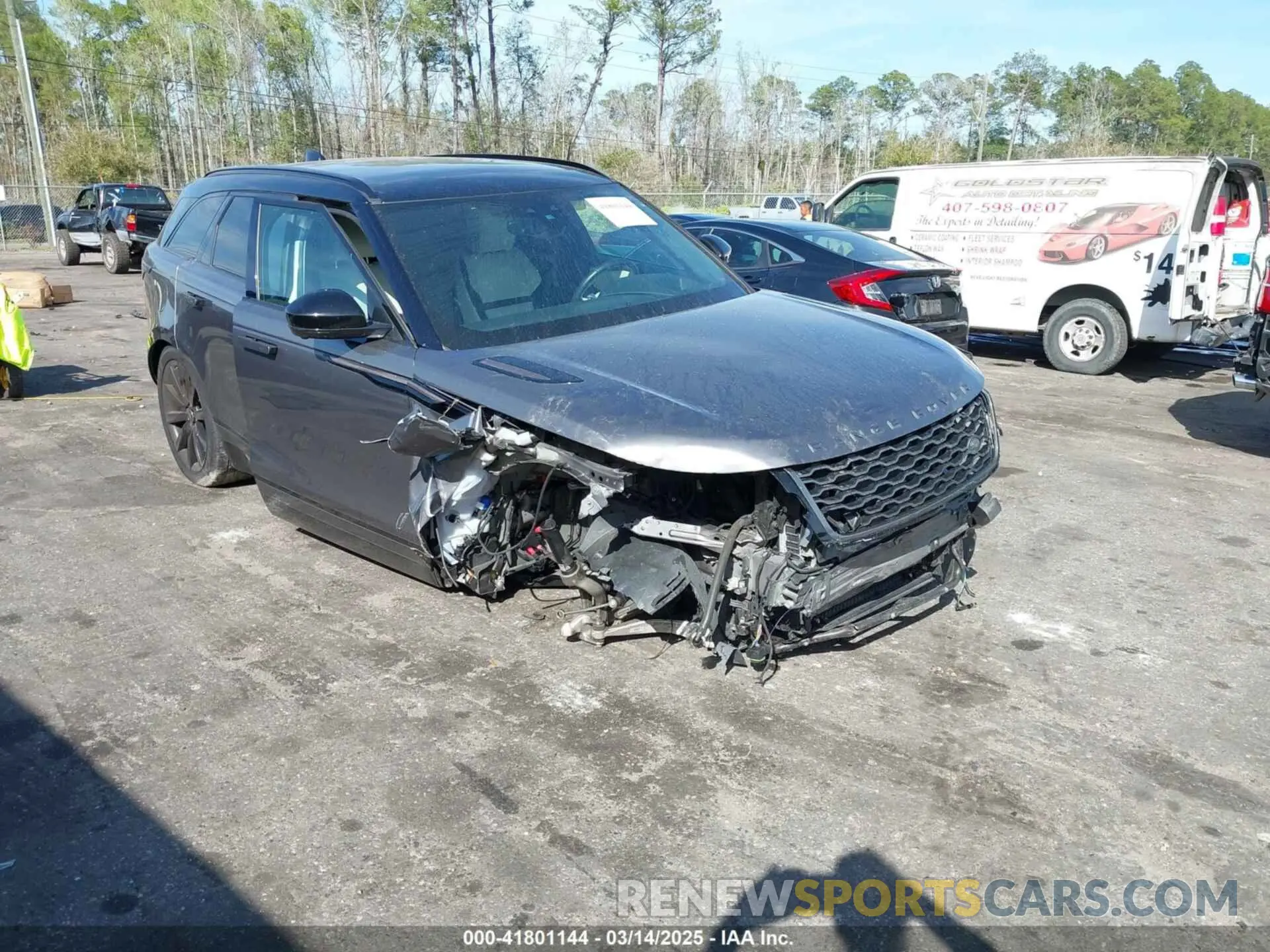 1 Photograph of a damaged car SALYL2EXXKA210087 LAND ROVER RANGE ROVER VELAR 2019