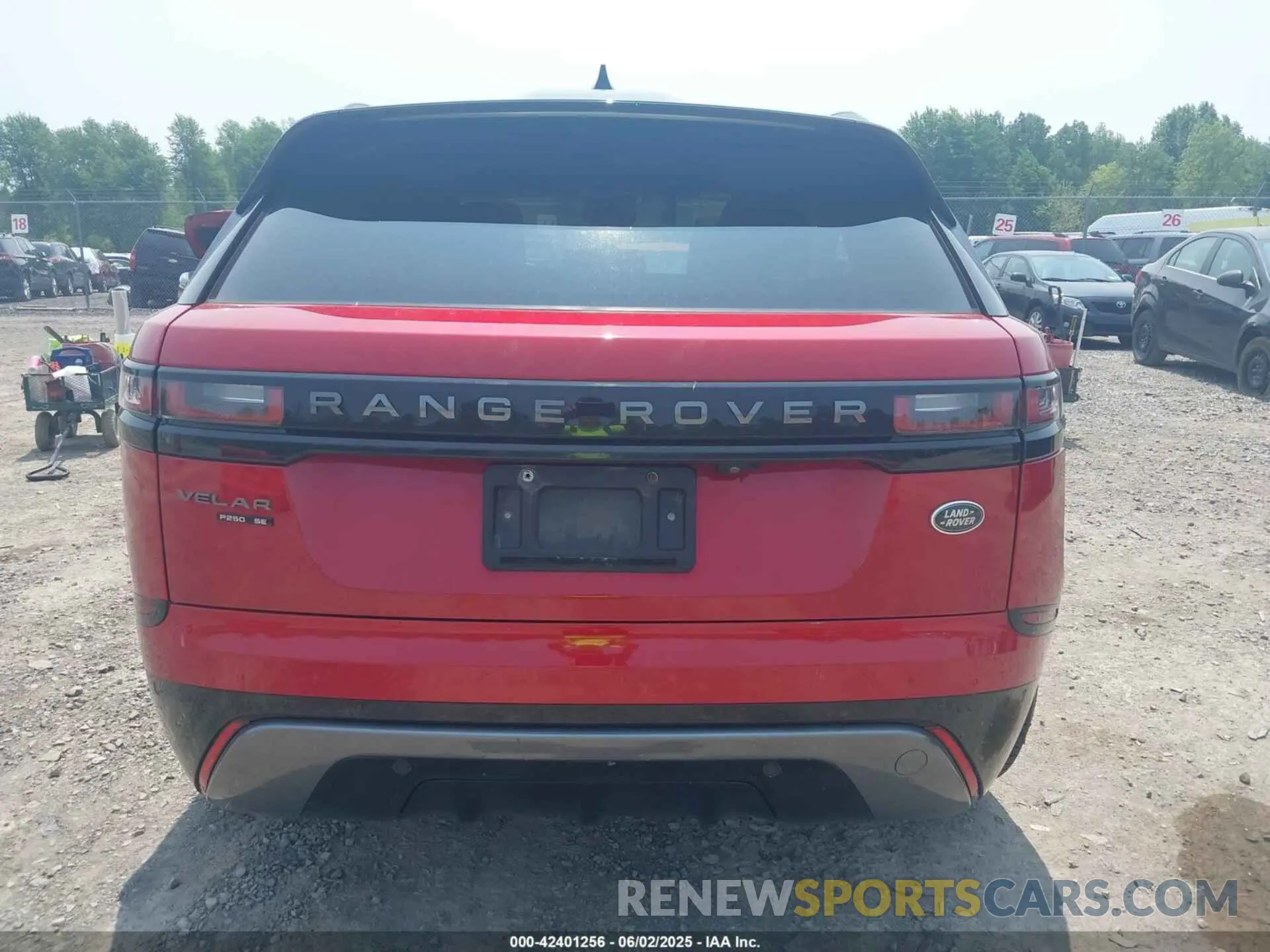 16 Photograph of a damaged car SALYL2EXXKA217539 LAND ROVER RANGE ROVER VELAR 2019