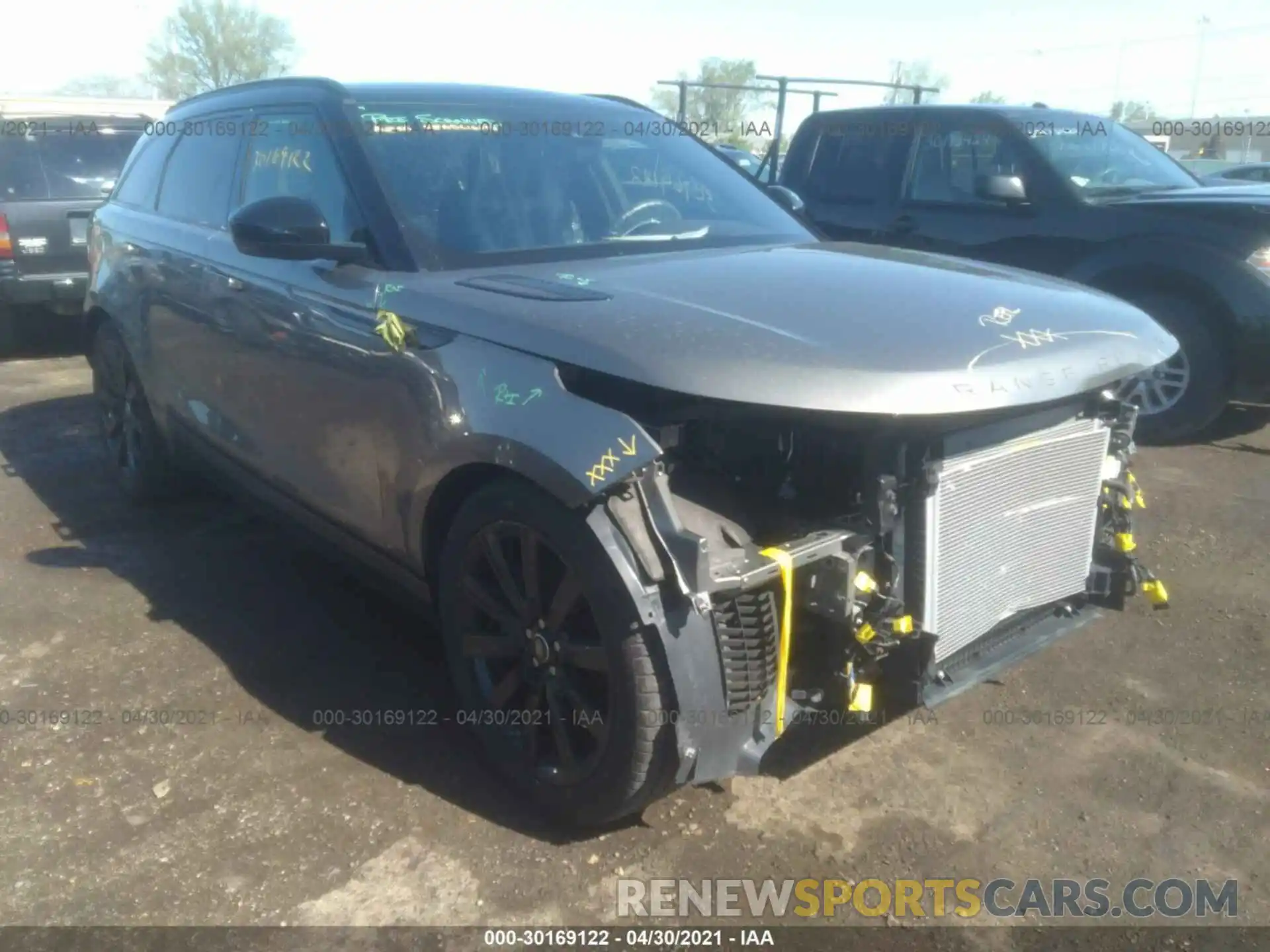 1 Photograph of a damaged car SALYL2FV6KA234271 LAND ROVER RANGE ROVER VELAR 2019