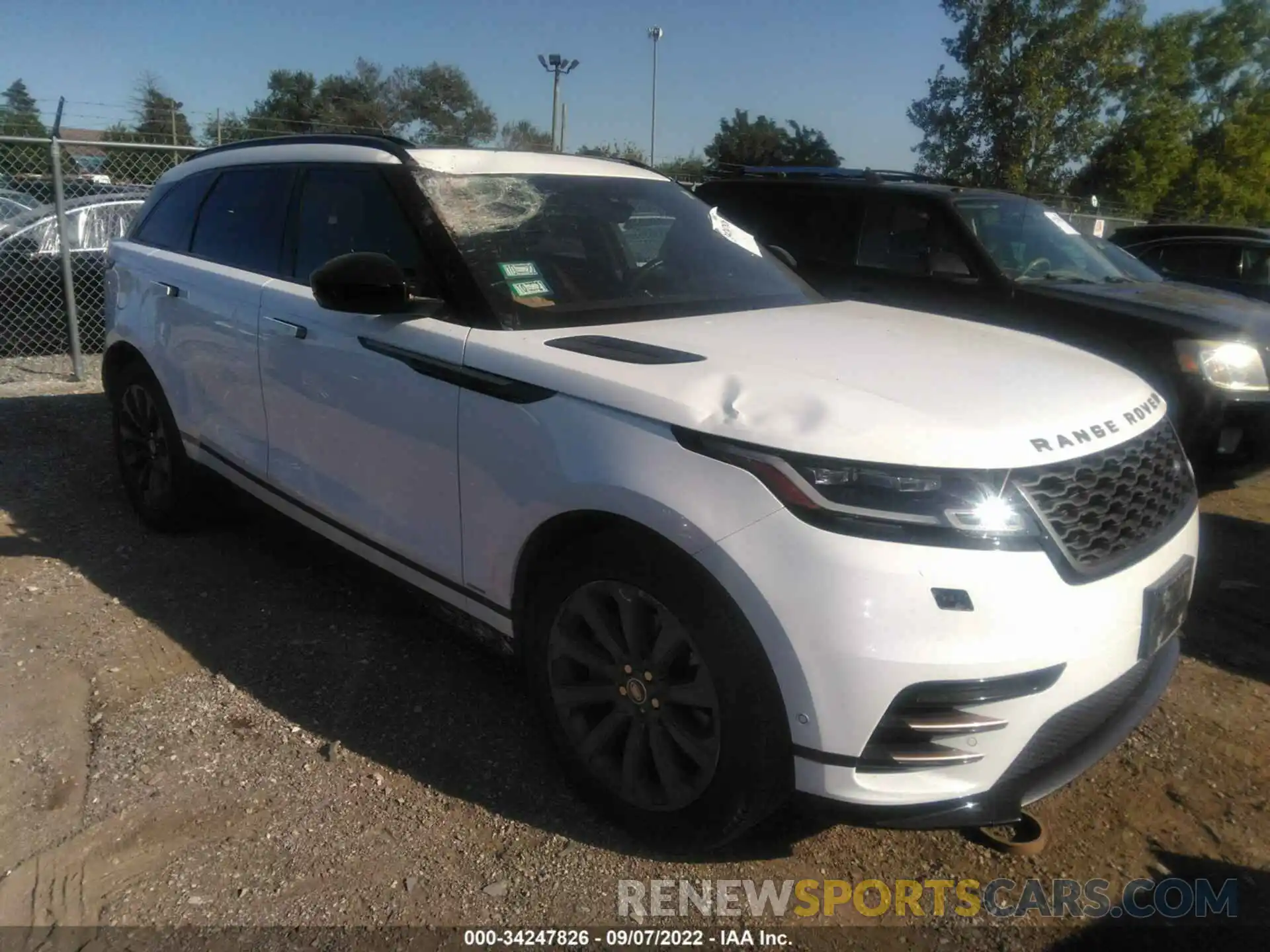 1 Photograph of a damaged car SALYL2FVXKA228277 LAND ROVER RANGE ROVER VELAR 2019