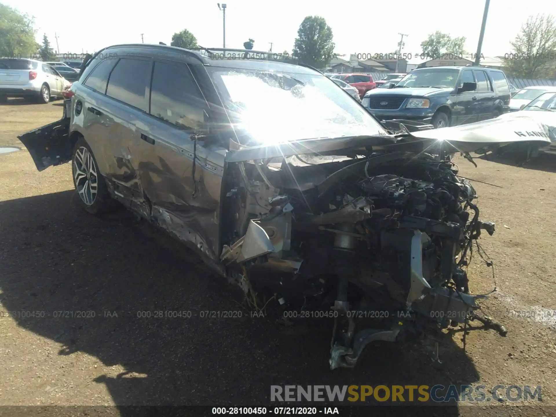 1 Photograph of a damaged car SALYM2EV4KA791226 LAND ROVER RANGE ROVER VELAR 2019