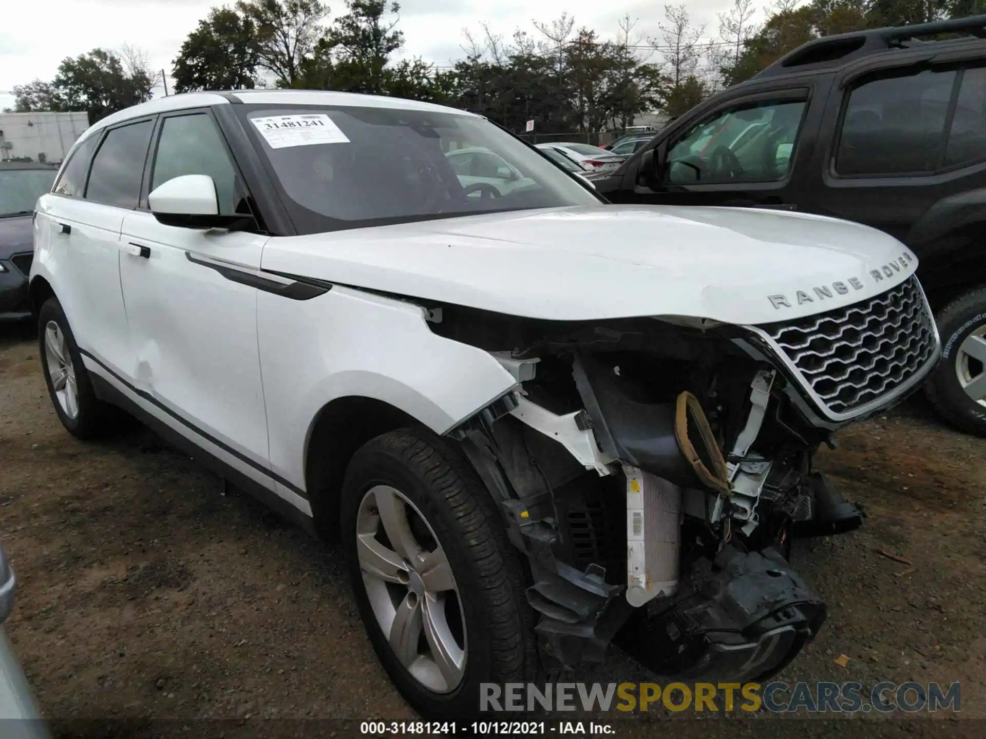 1 Photograph of a damaged car SALYB2EX0LA255172 LAND ROVER RANGE ROVER VELAR 2020