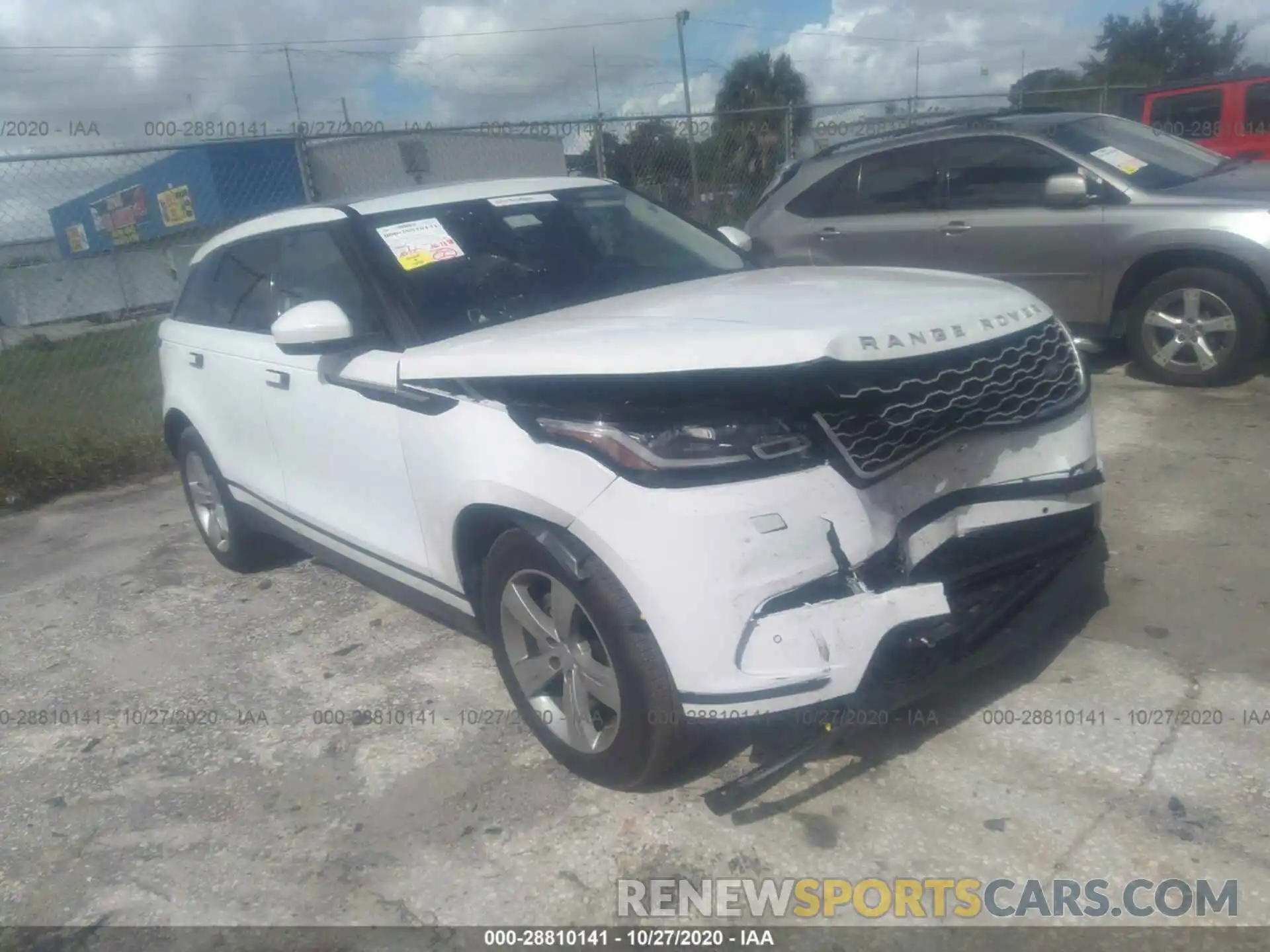 1 Photograph of a damaged car SALYB2EX1LA258954 LAND ROVER RANGE ROVER VELAR 2020