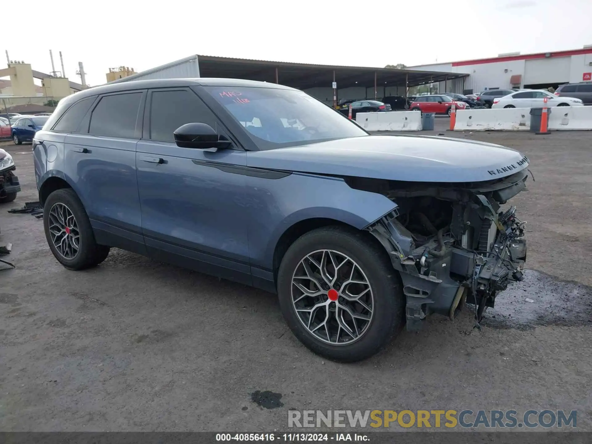 1 Photograph of a damaged car SALYB2EX1LA290495 LAND ROVER RANGE ROVER VELAR 2020