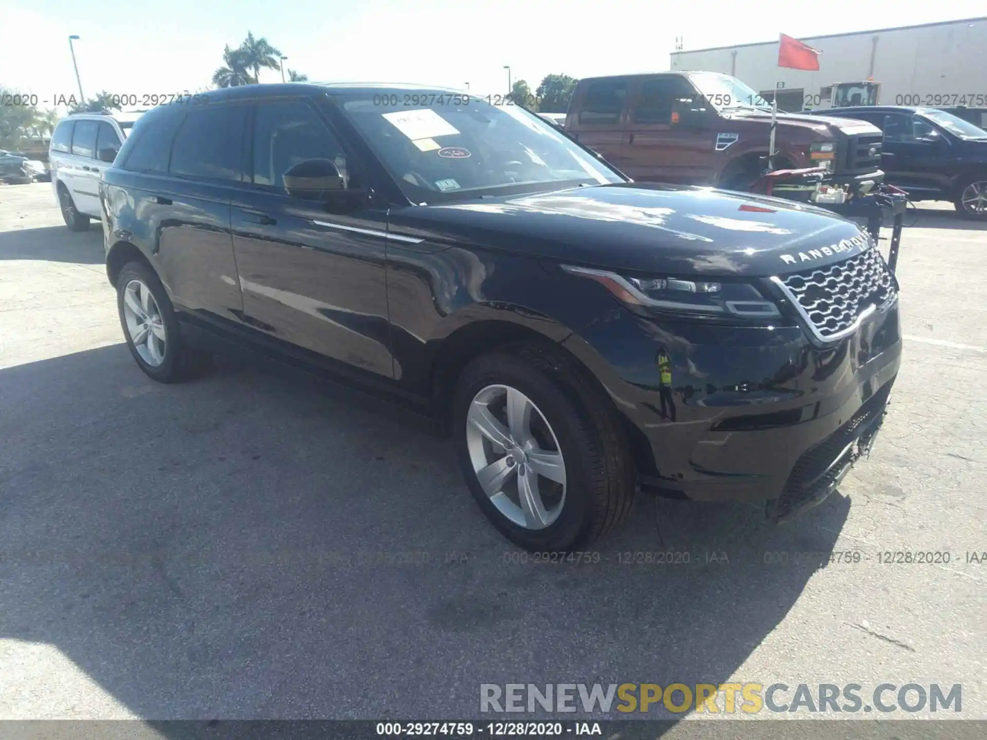 1 Photograph of a damaged car SALYB2EX2LA265637 LAND ROVER RANGE ROVER VELAR 2020