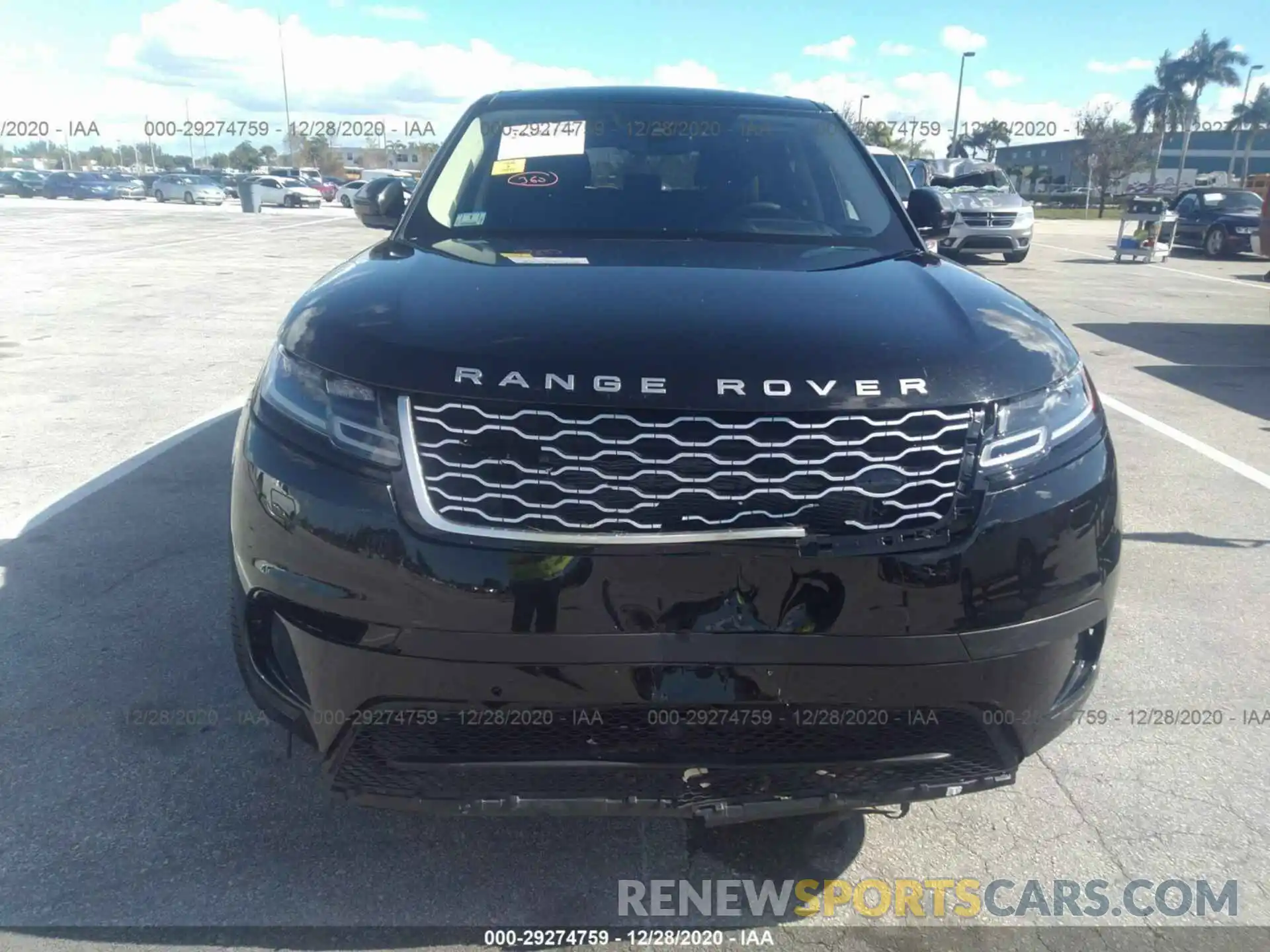 6 Photograph of a damaged car SALYB2EX2LA265637 LAND ROVER RANGE ROVER VELAR 2020