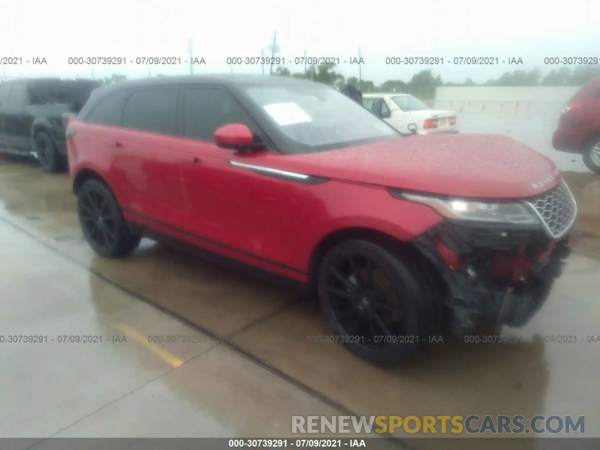 1 Photograph of a damaged car SALYB2EX3LA240066 LAND ROVER RANGE ROVER VELAR 2020