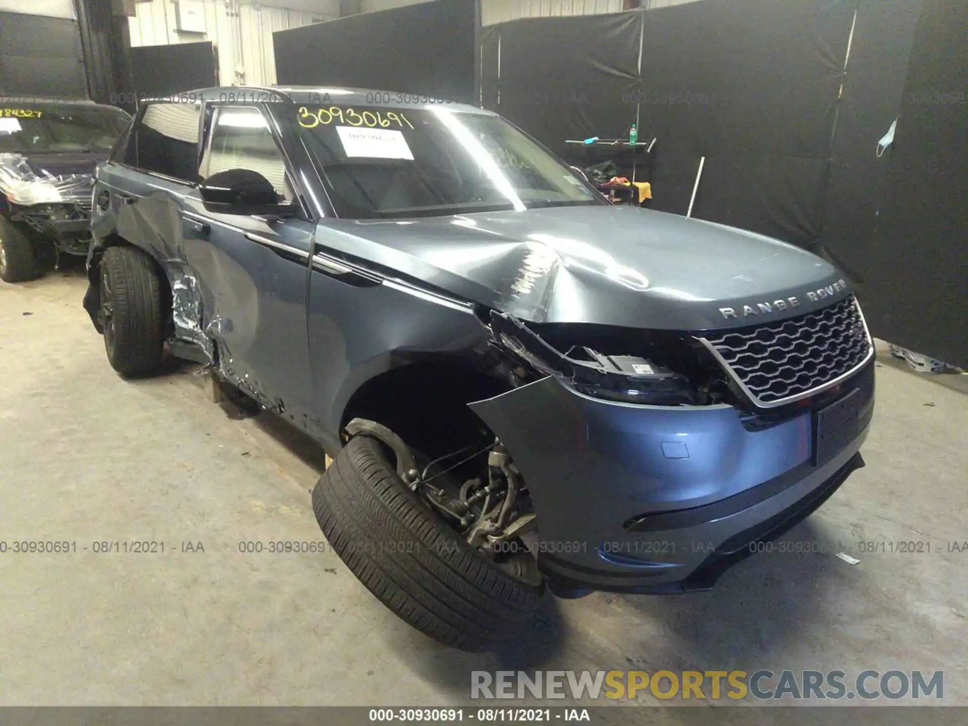 1 Photograph of a damaged car SALYB2EX3LA266263 LAND ROVER RANGE ROVER VELAR 2020