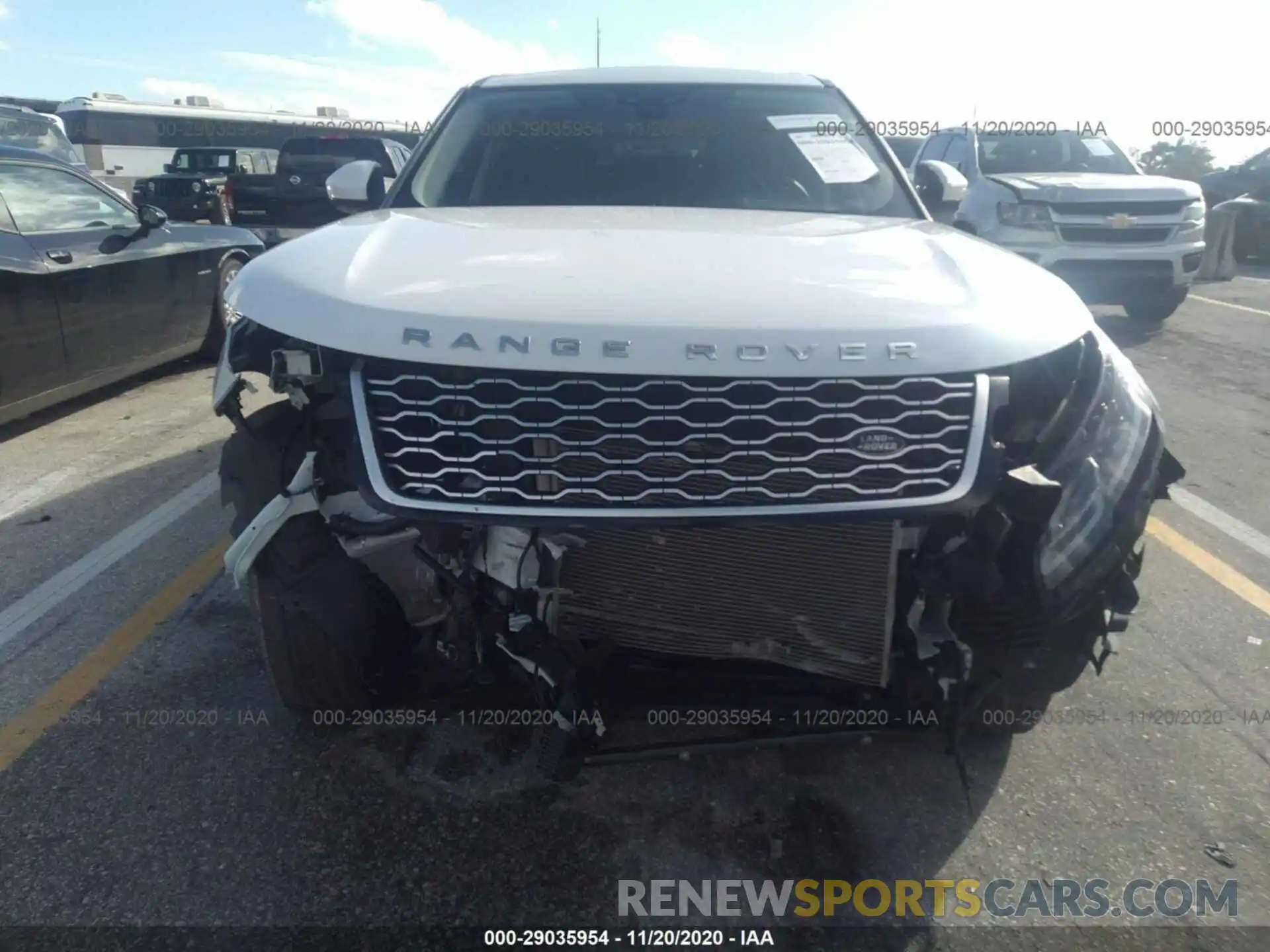 6 Photograph of a damaged car SALYB2EX5LA254468 LAND ROVER RANGE ROVER VELAR 2020