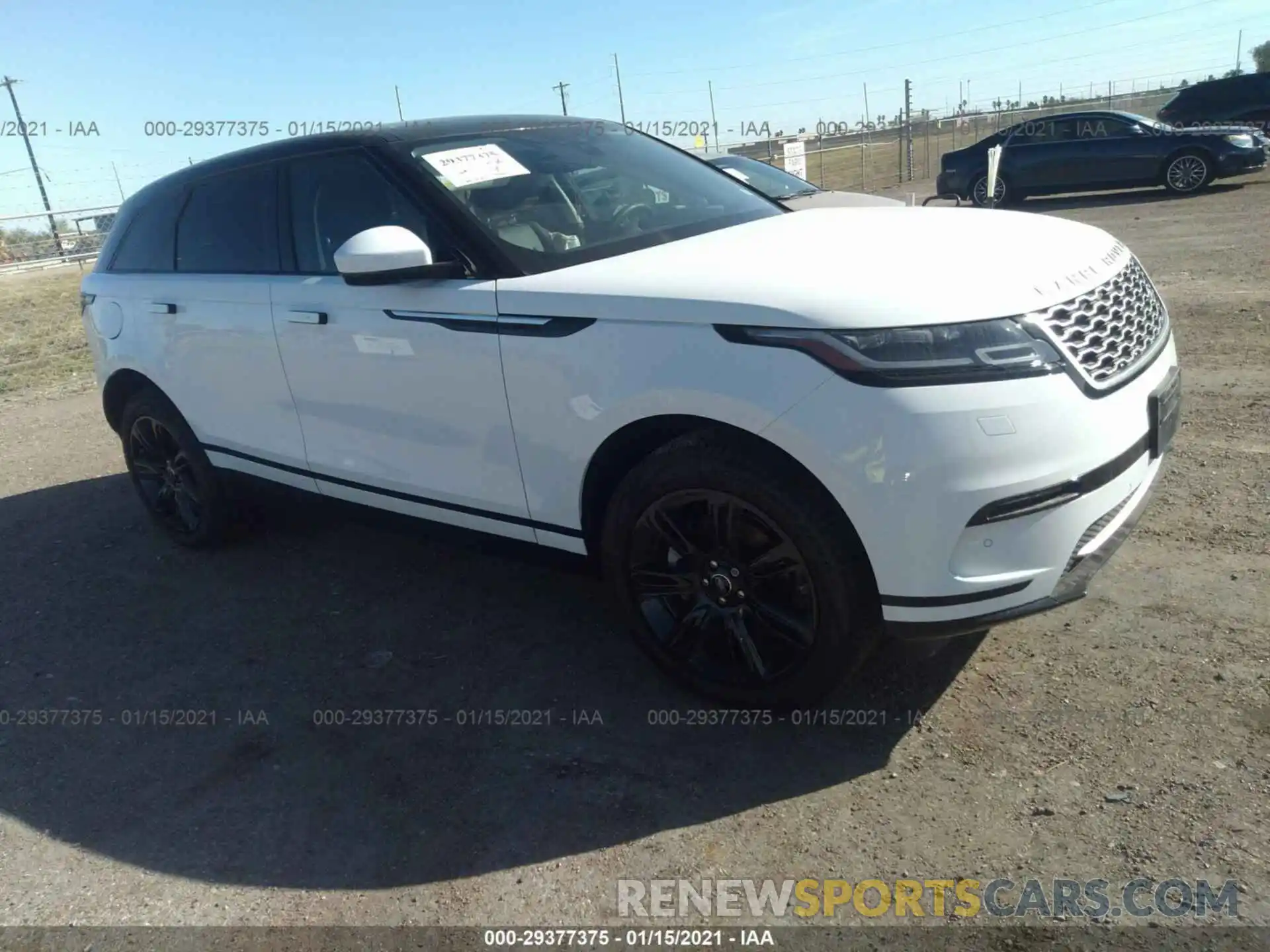 1 Photograph of a damaged car SALYB2EX5LA270198 LAND ROVER RANGE ROVER VELAR 2020